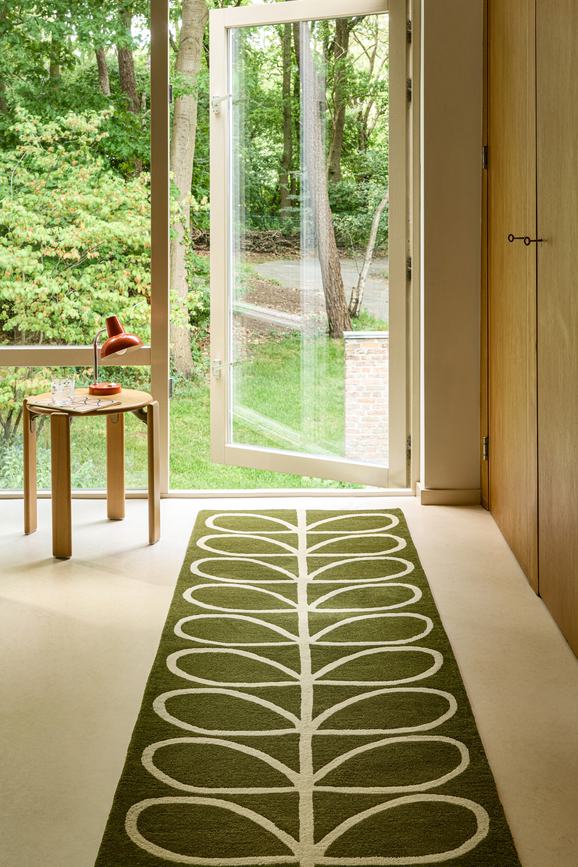 Orla Kiely Linear Stem Runner Olive 60501