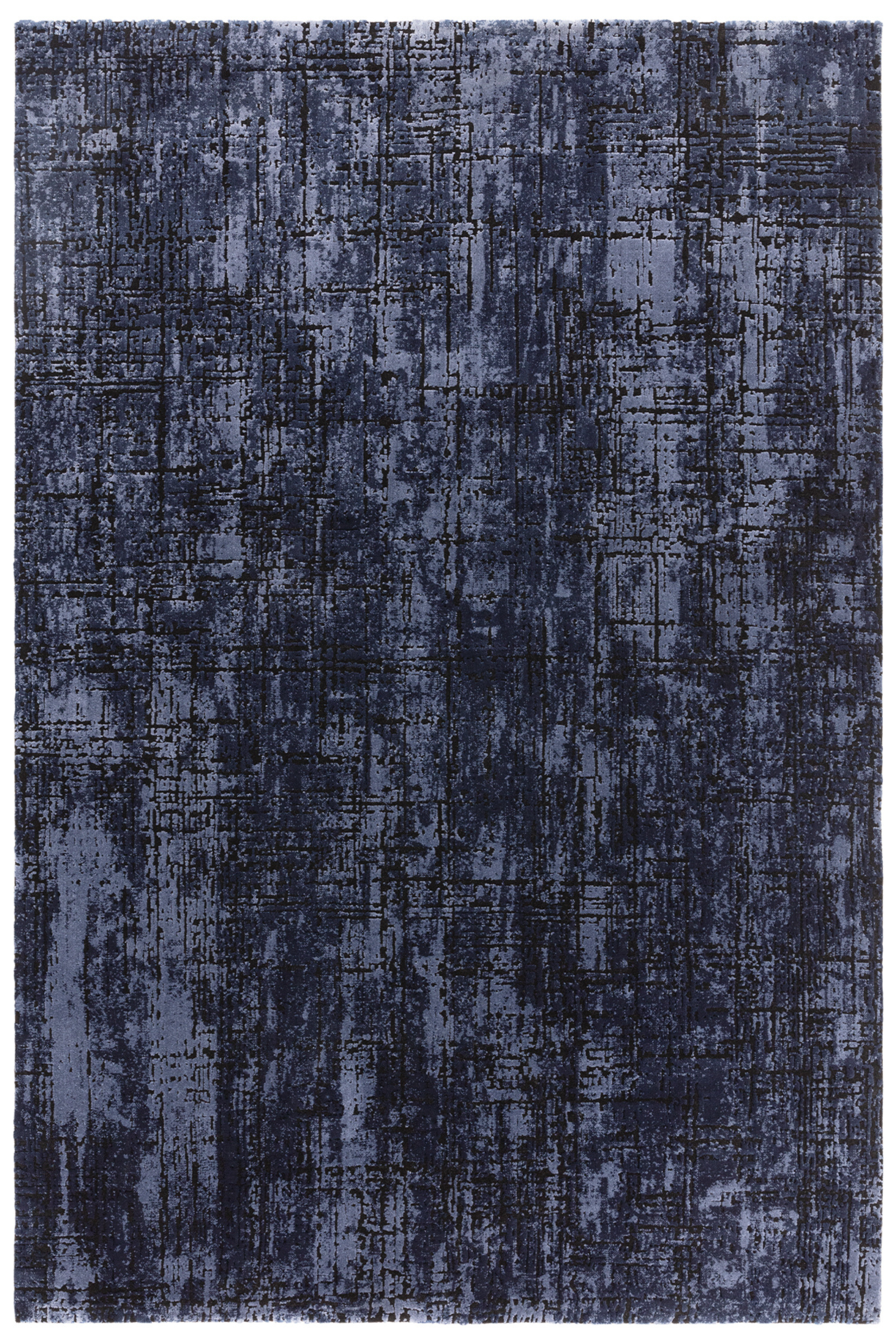 kuza abstract navy area rug