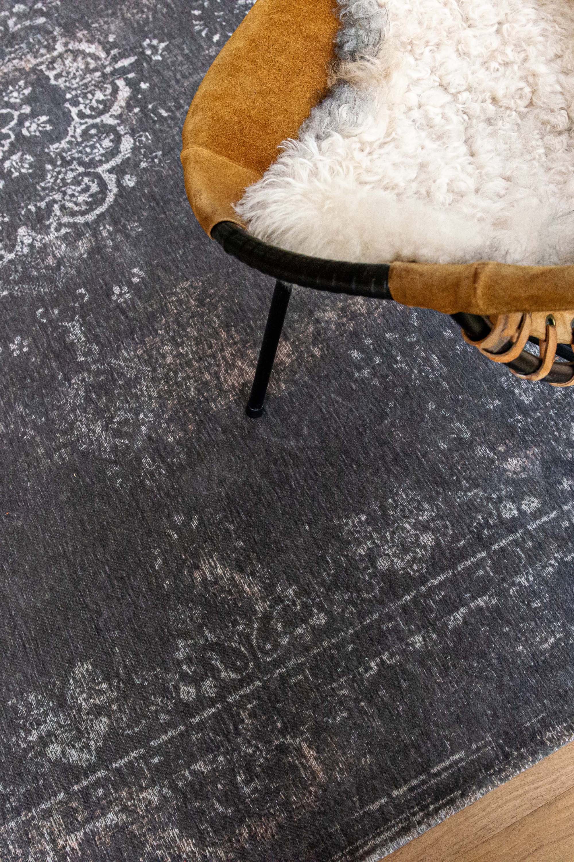 grey vintage style rug