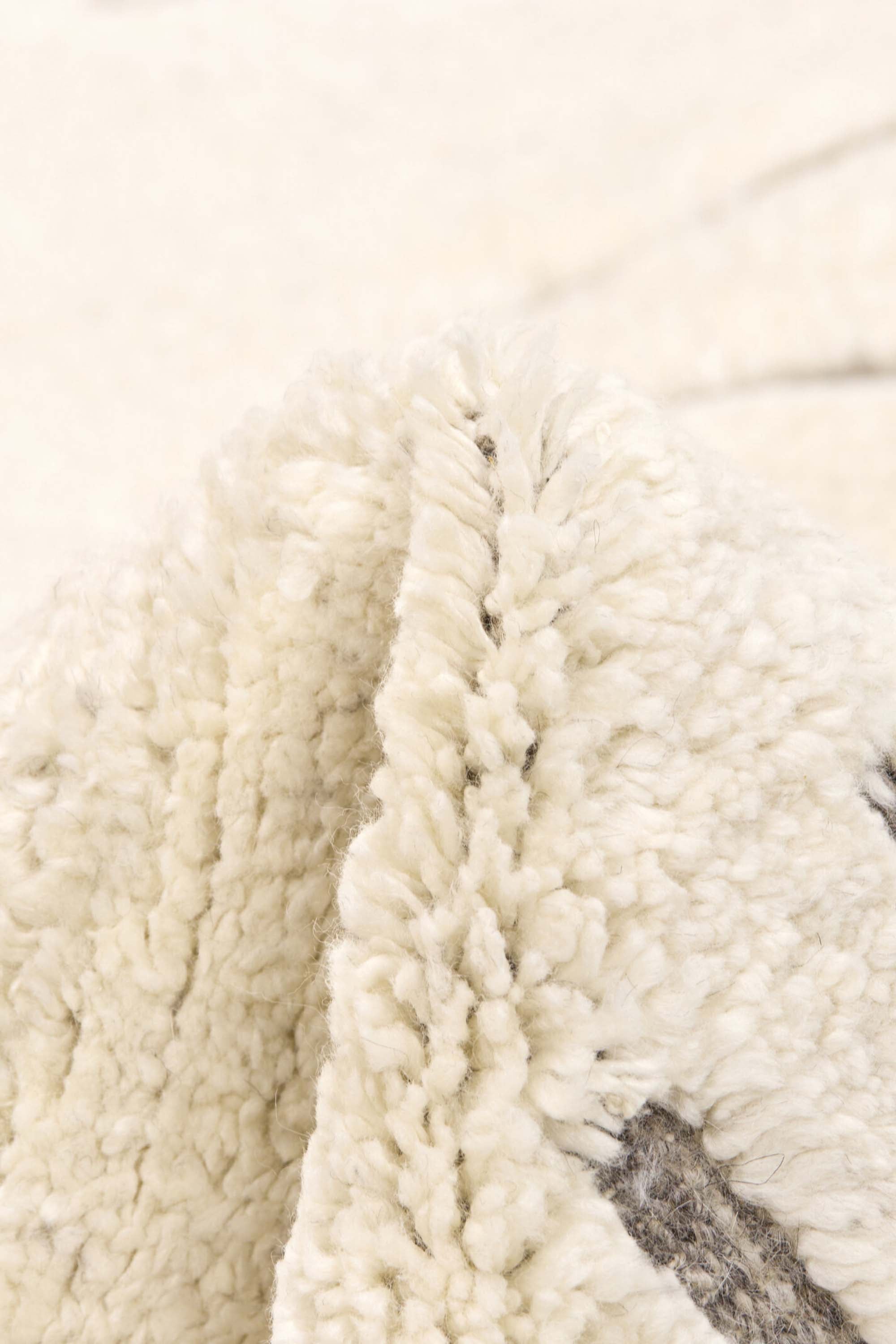 Minimal cream luxury Moroccan style rug