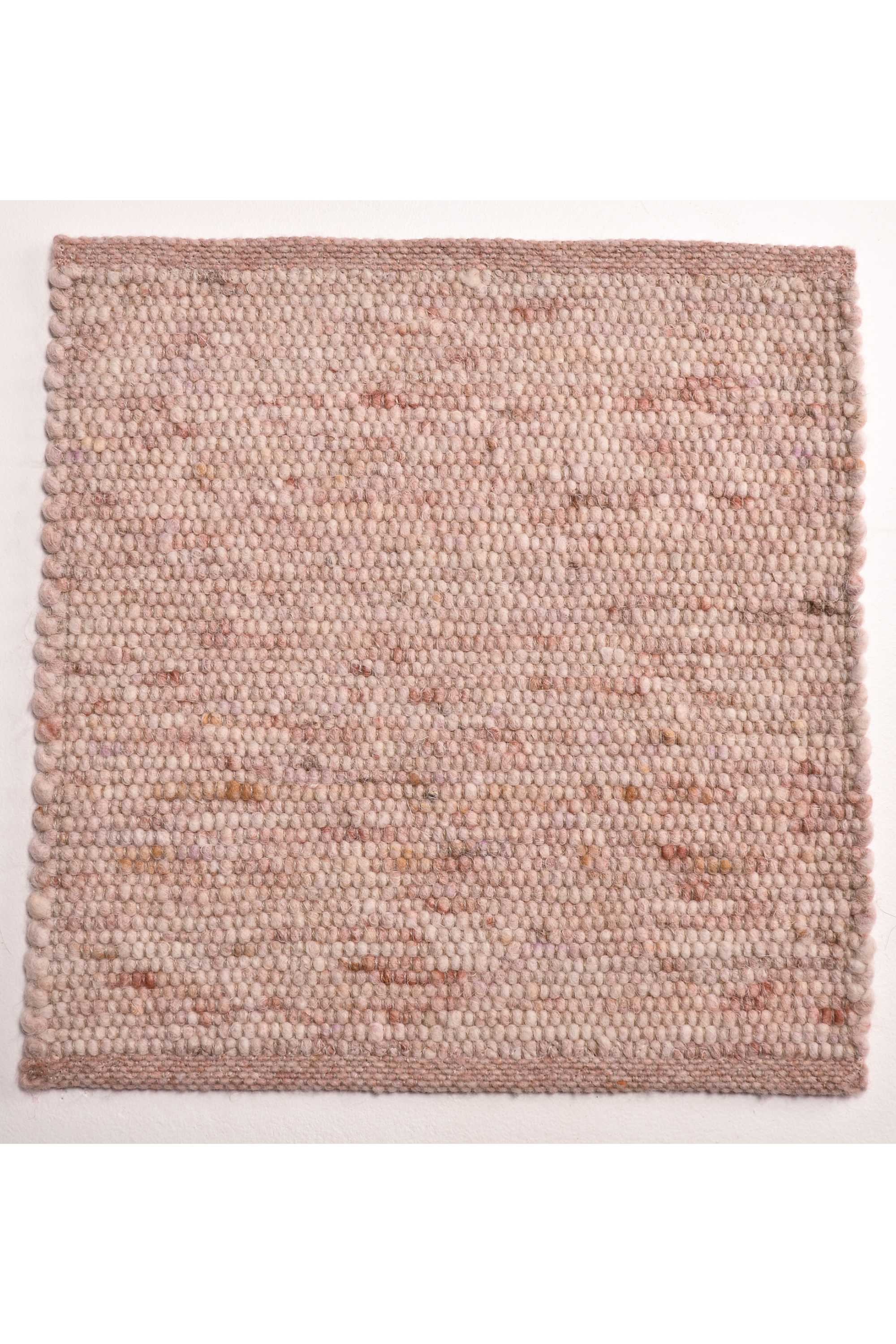 Pink luxury plain handwoven rug