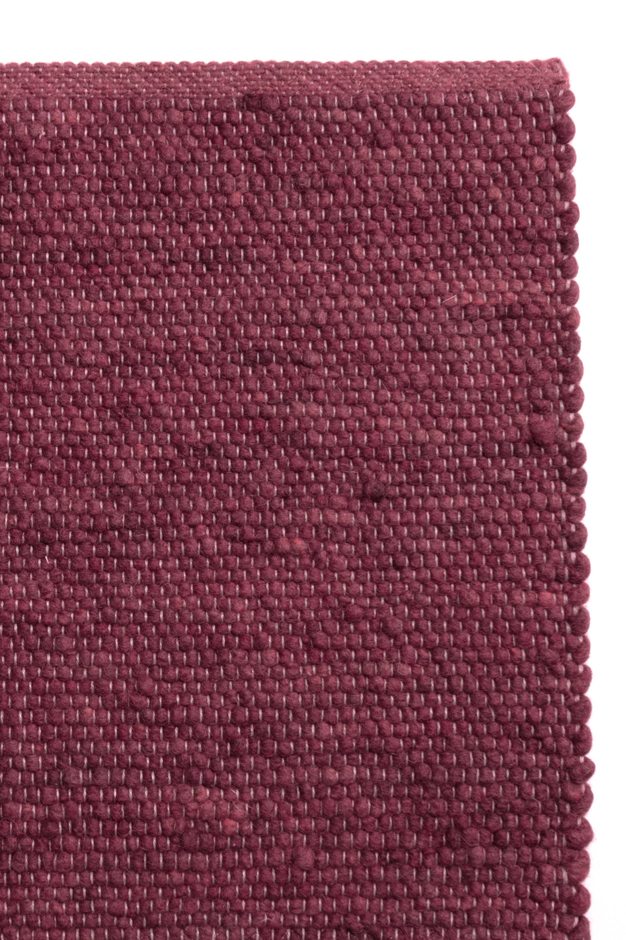 Purple luxury plain handwoven rug