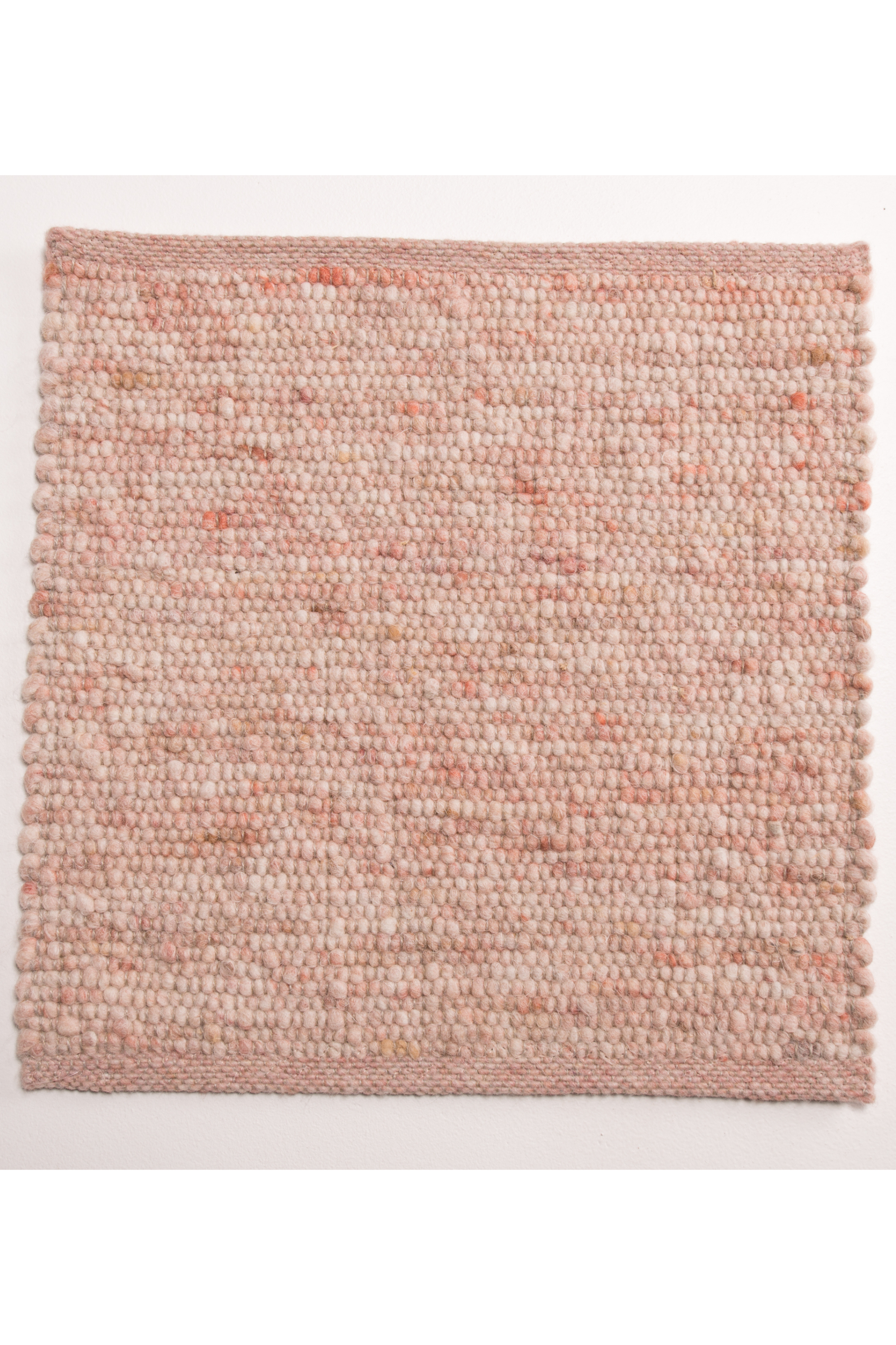 Pink luxury plain handwoven rug