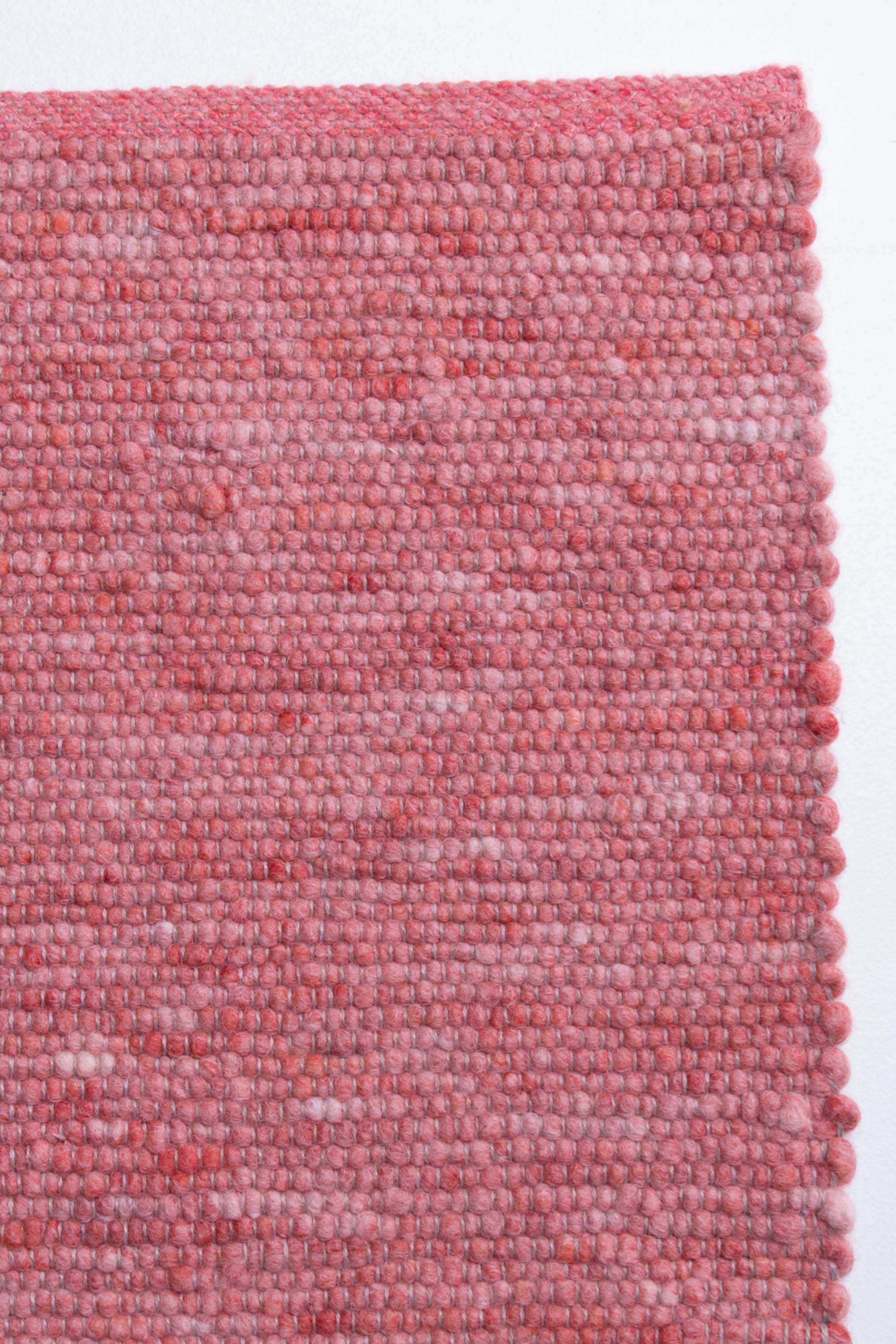 Pink luxury plain handwoven rug
