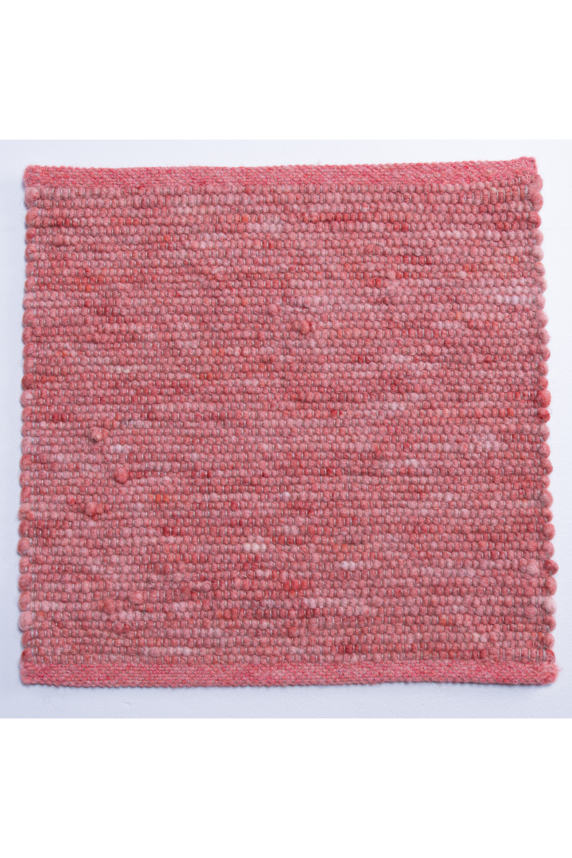 Pink luxury plain handwoven rug