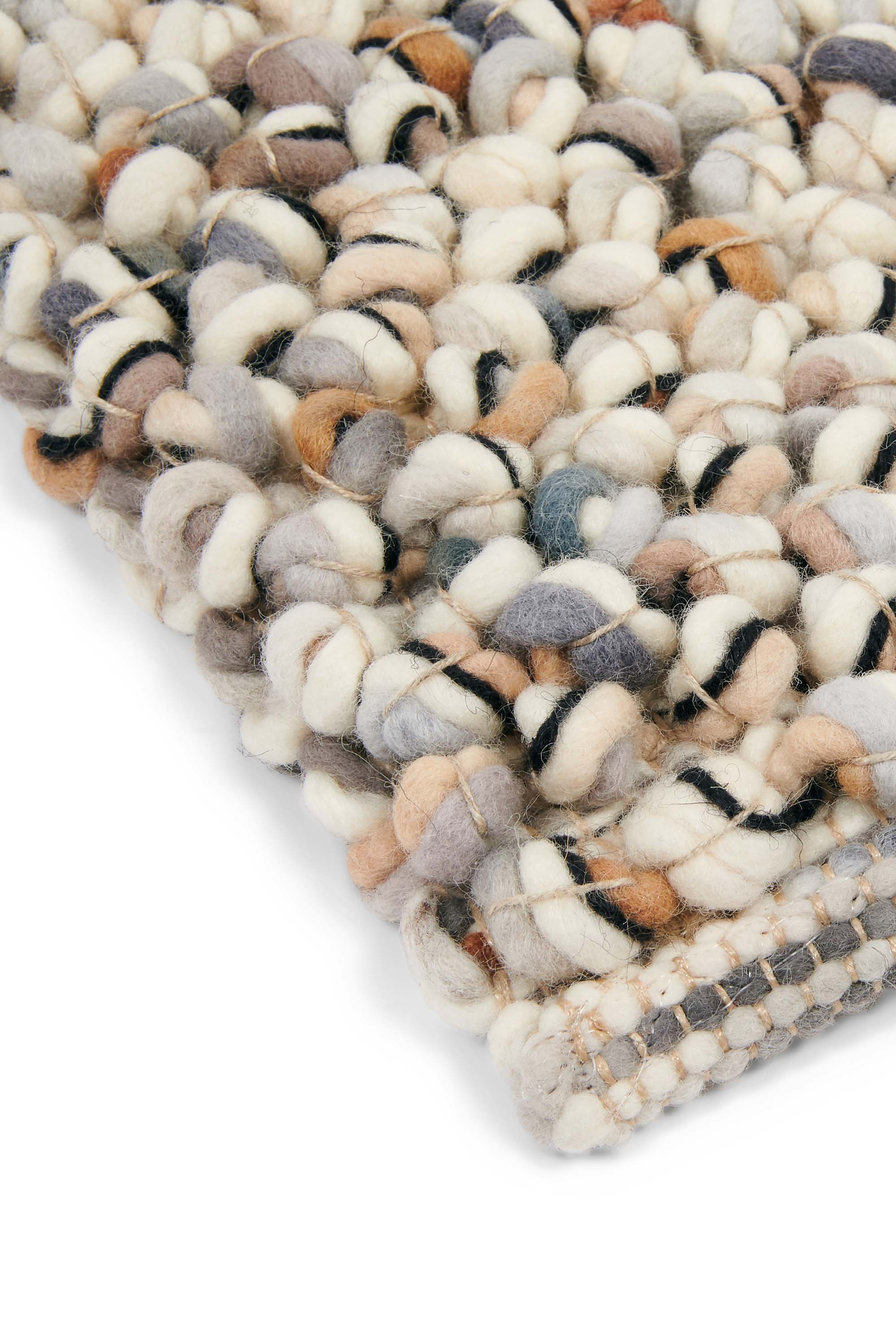 brink and campman brown textured wool and jute rug