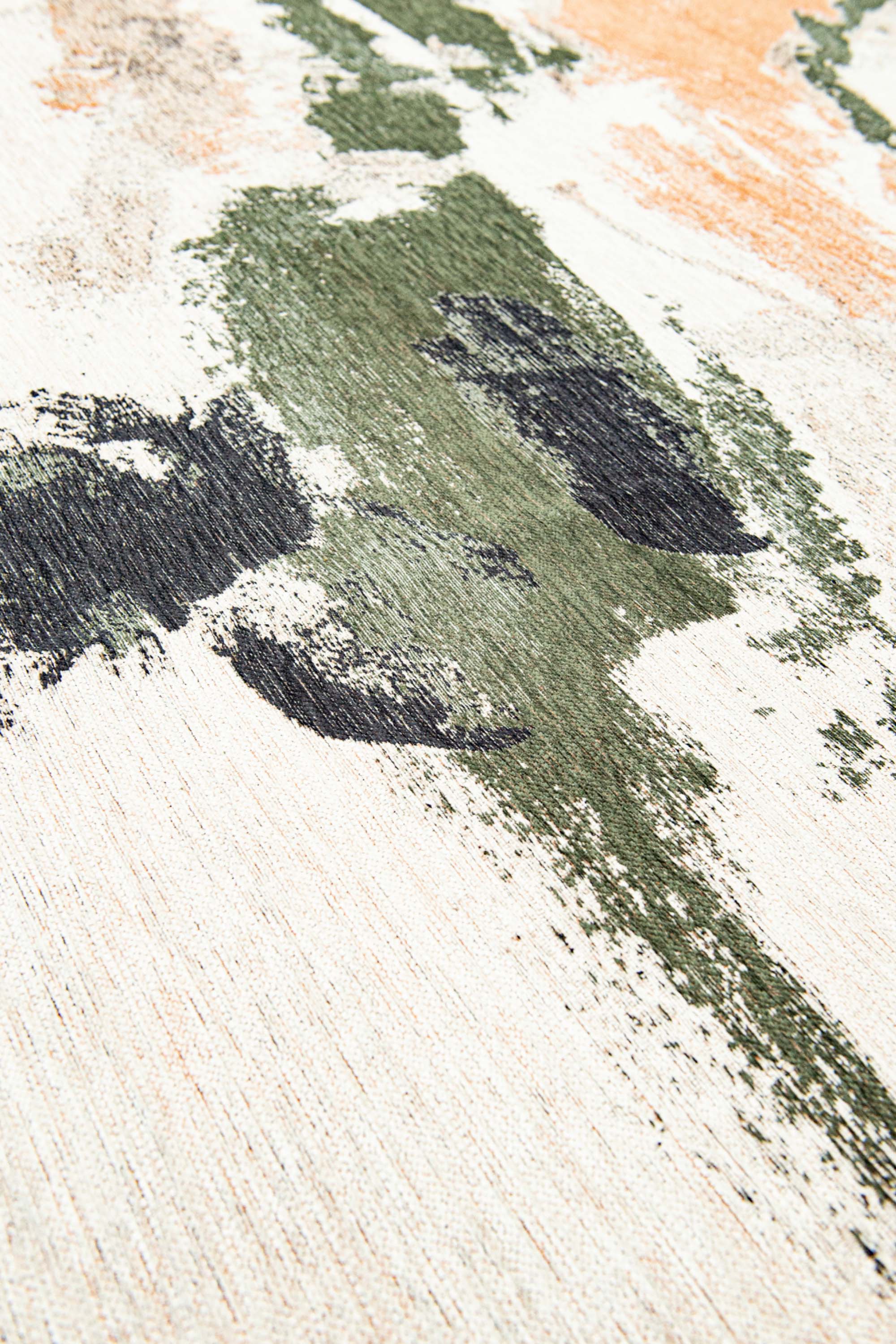 Modern circle rug with multicolour abstract pattern
