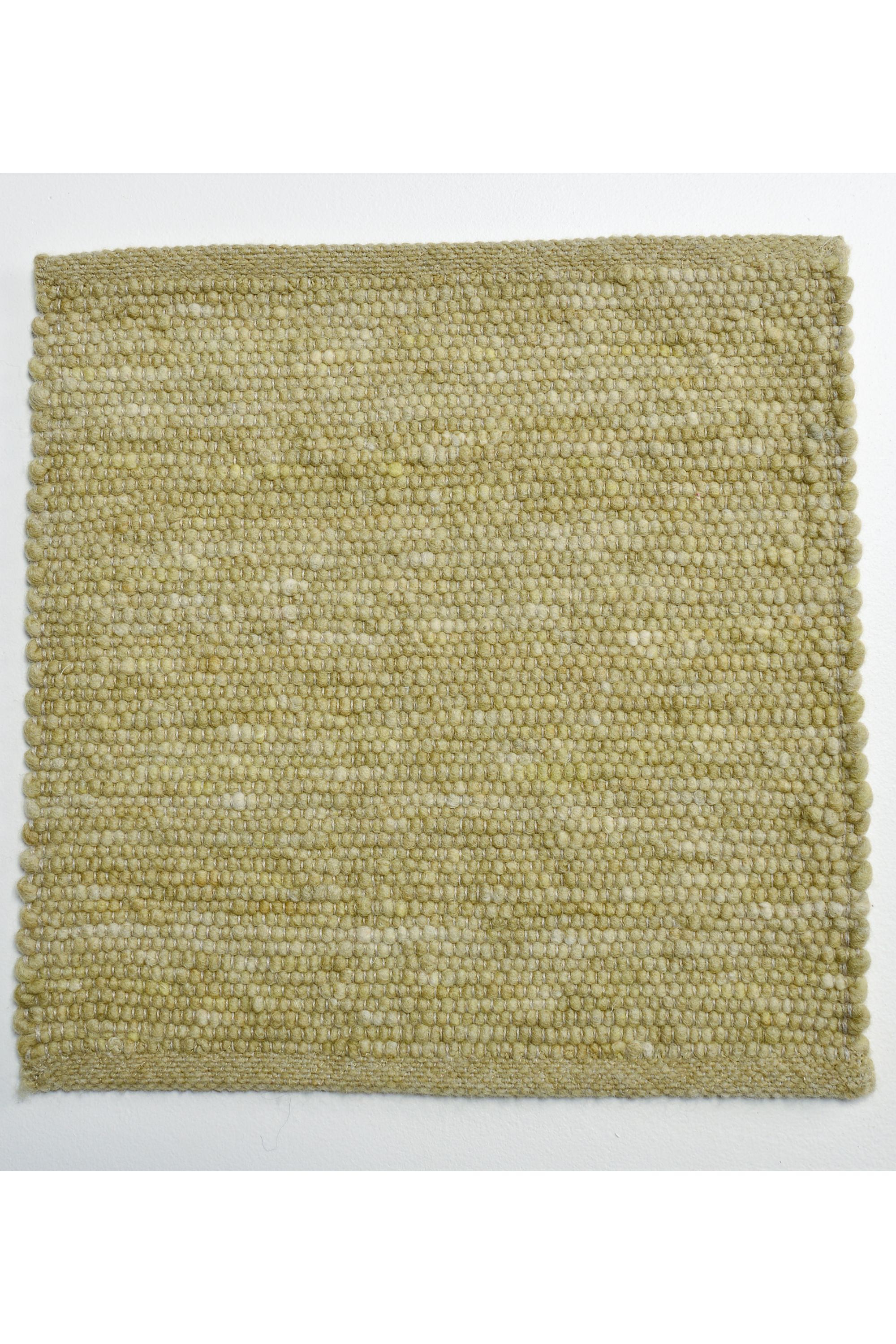 Green luxury plain handwoven rug