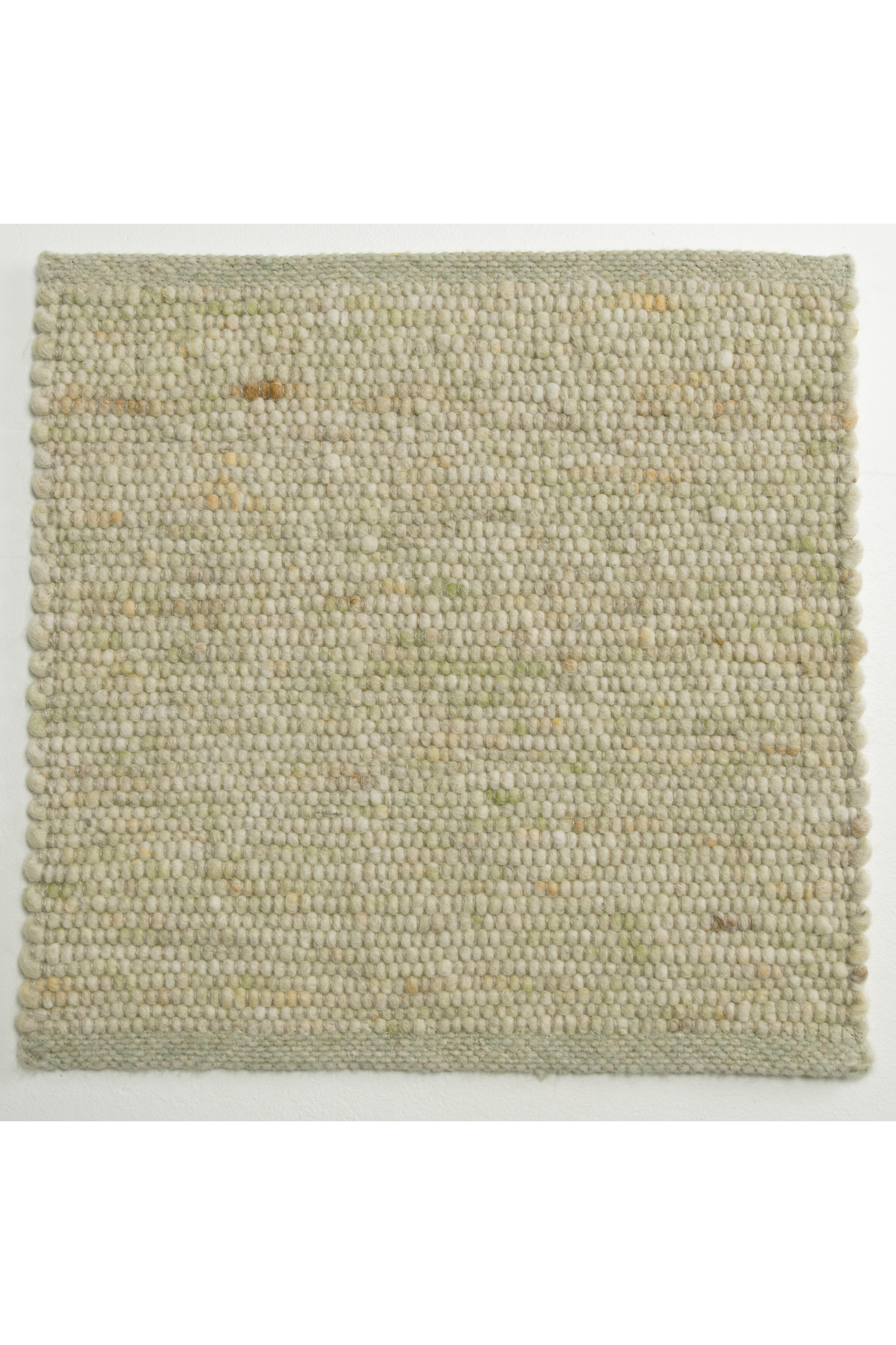 Green luxury plain handwoven rug