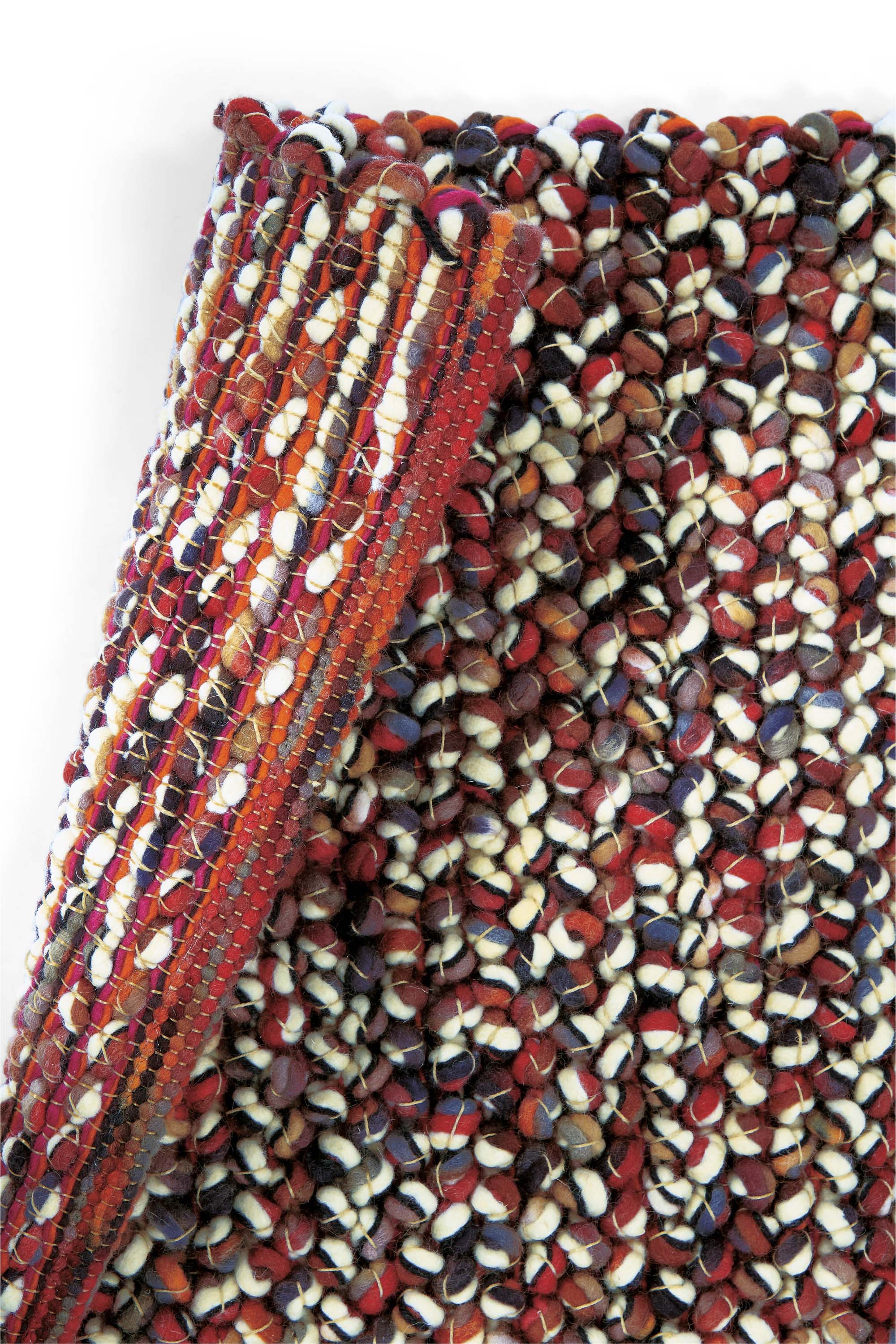 brink and campman red textured wool and jute rug