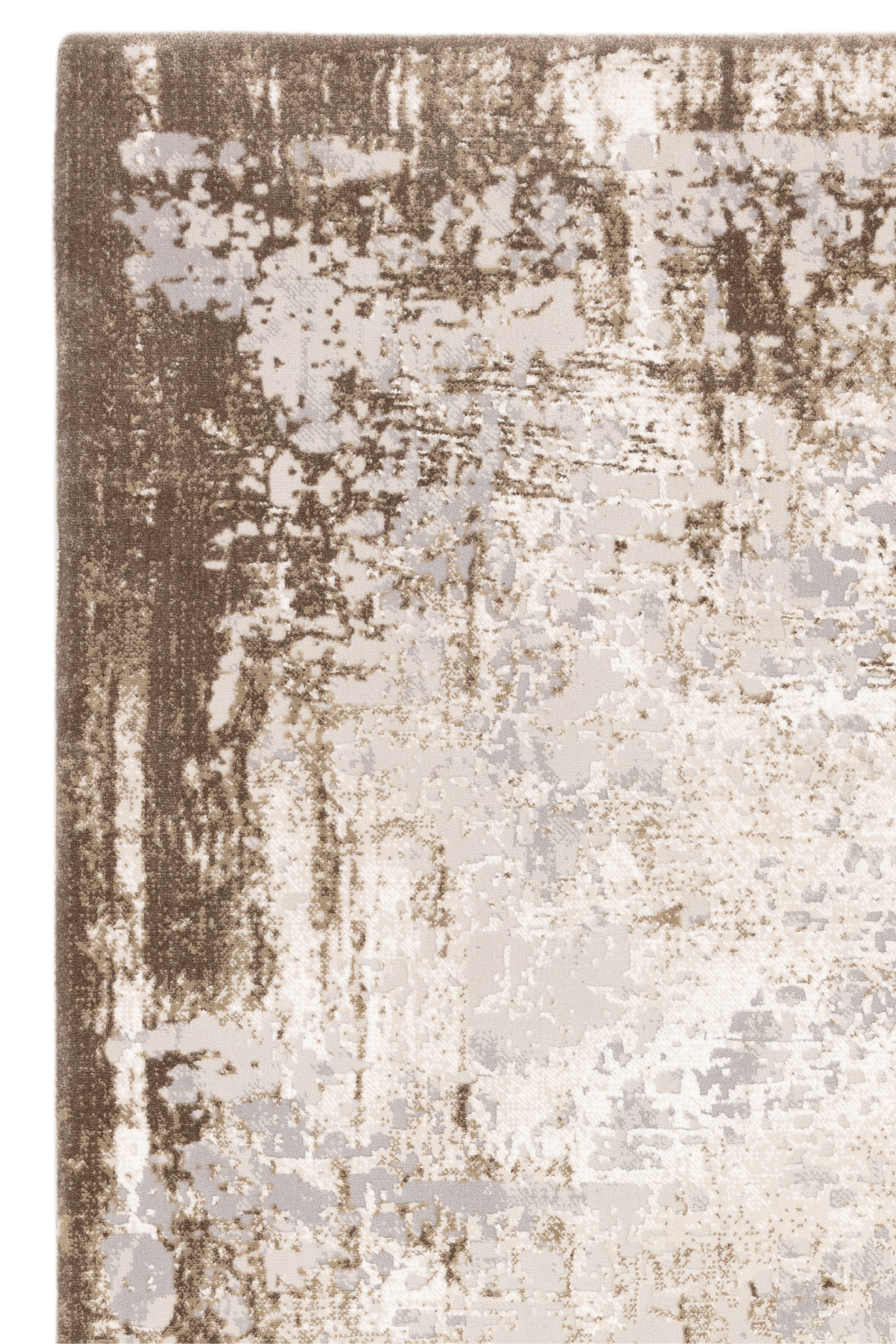 Modern flatweave rug with abstract beige design