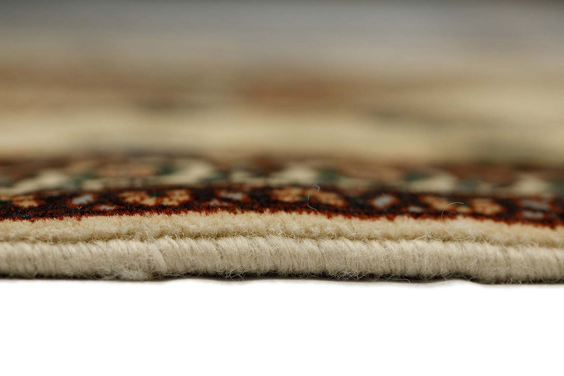 cream authentic persian runner with a traditional design