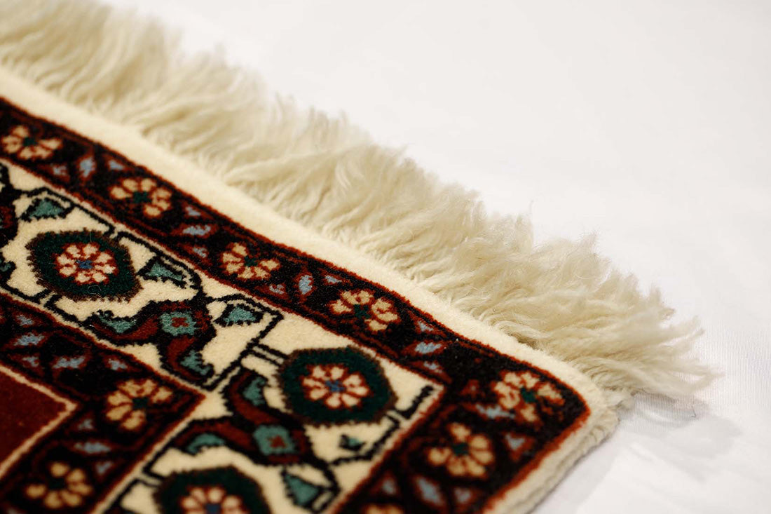cream authentic persian runner with a traditional design