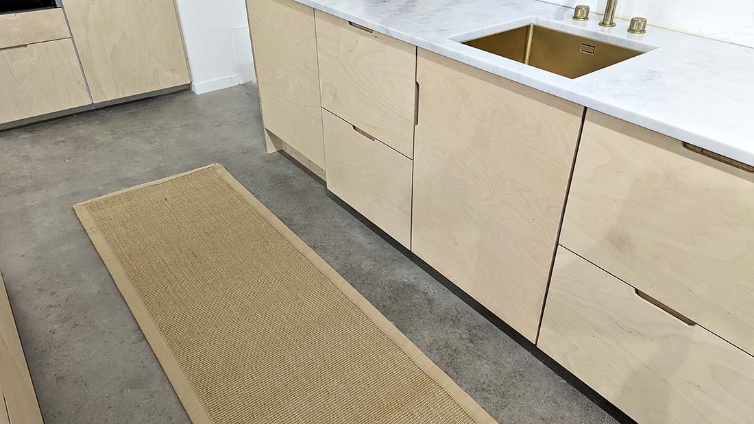 Bordered Sisal Runner Linen