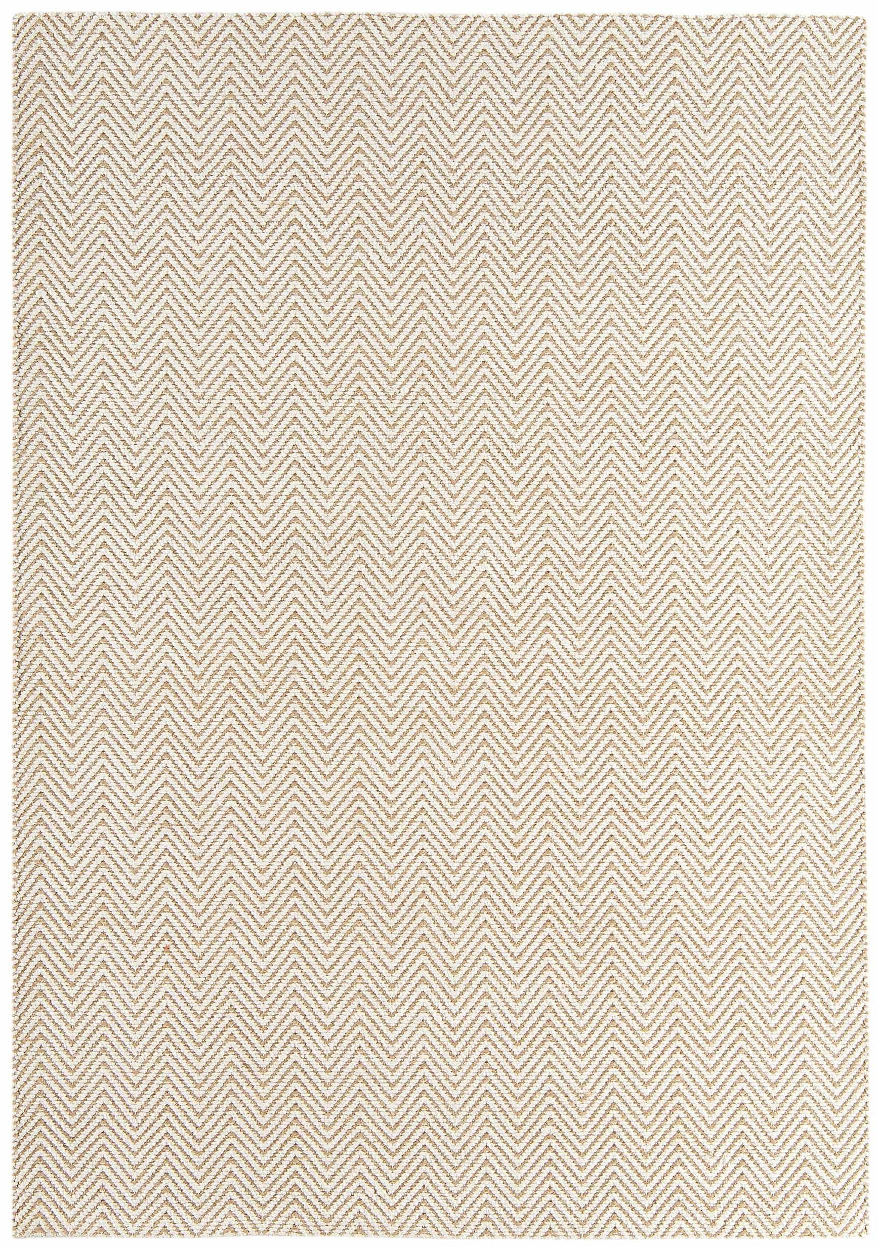 Neutral rug with chevron design
