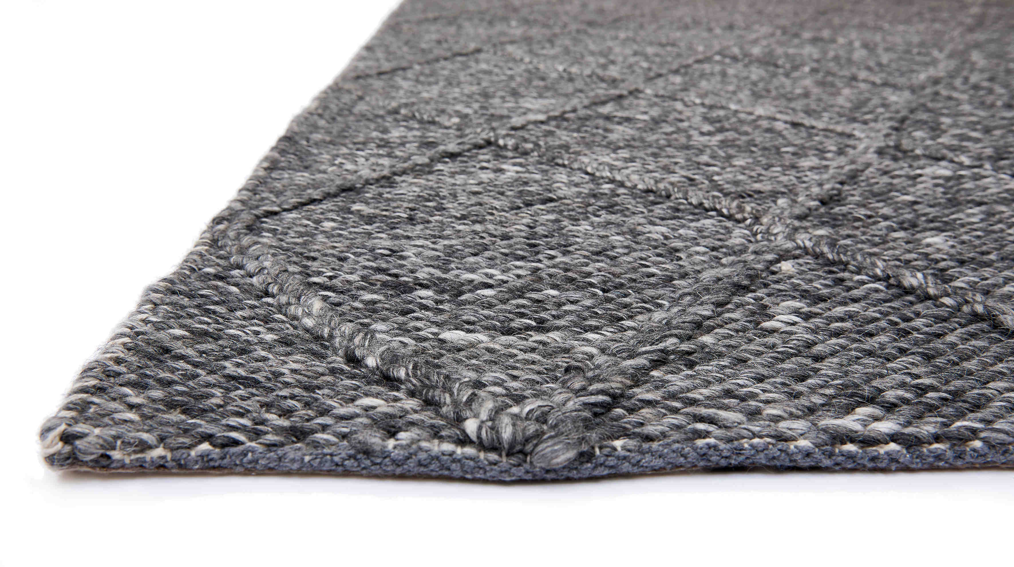 Katherine Carnaby Coast Diamond Rug 01 Charcoal