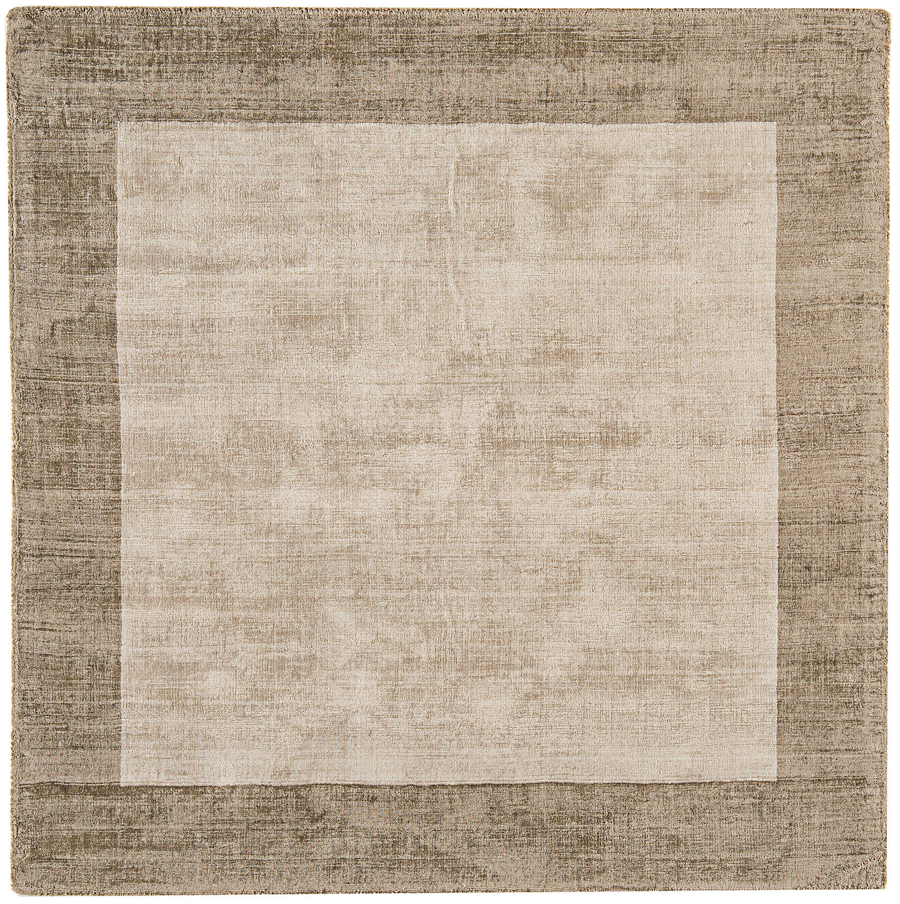 plain beige rug with border