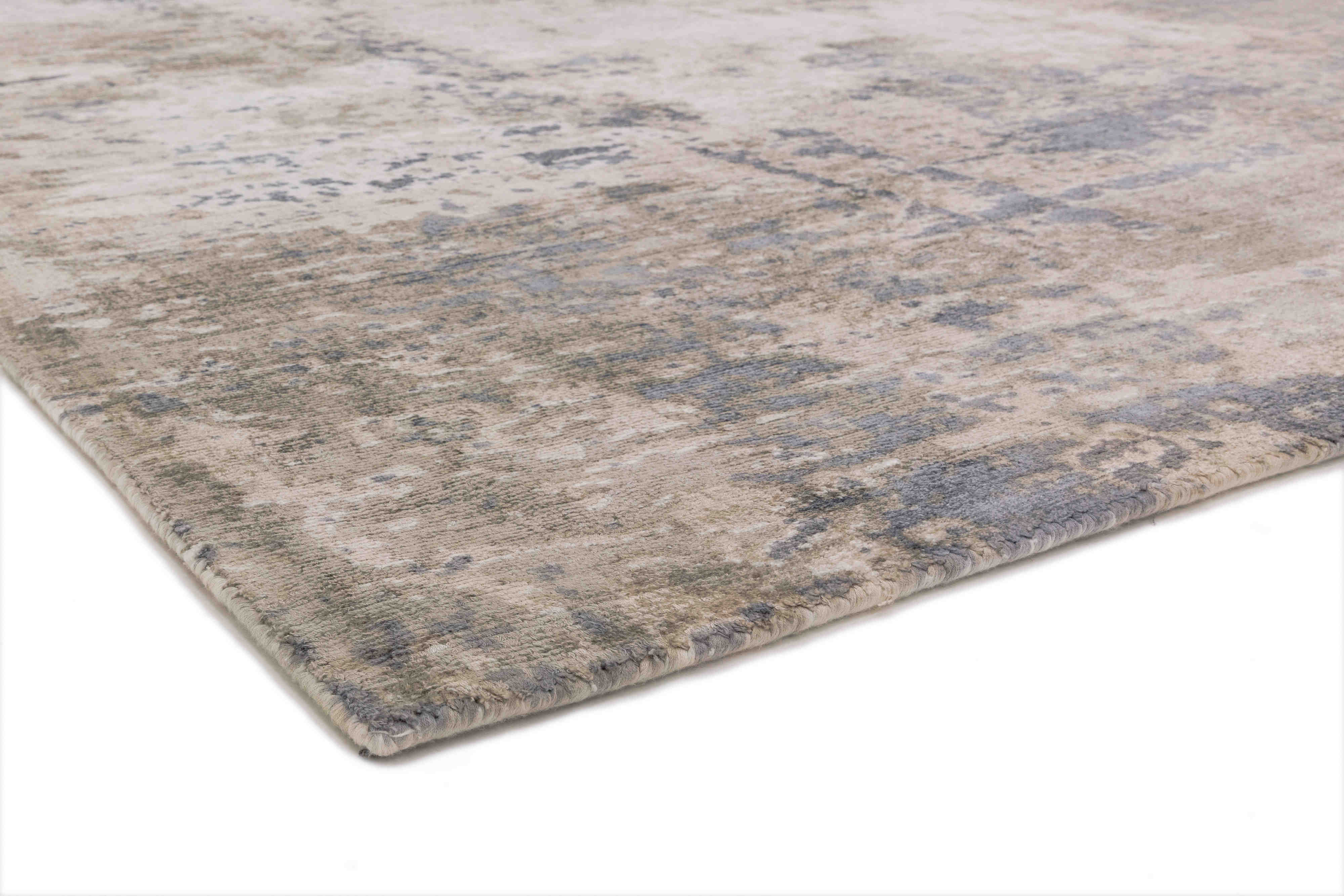 blue and grey abstract rug