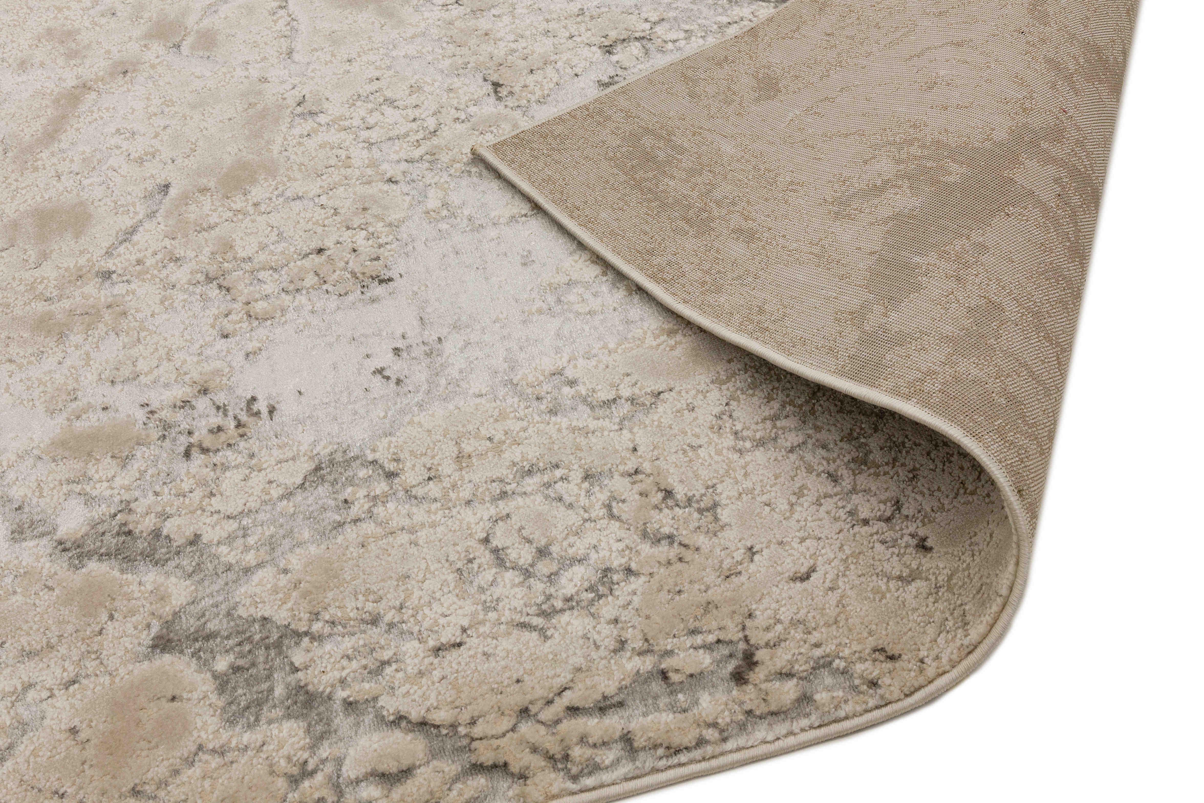 grey abstract rug with a marble design