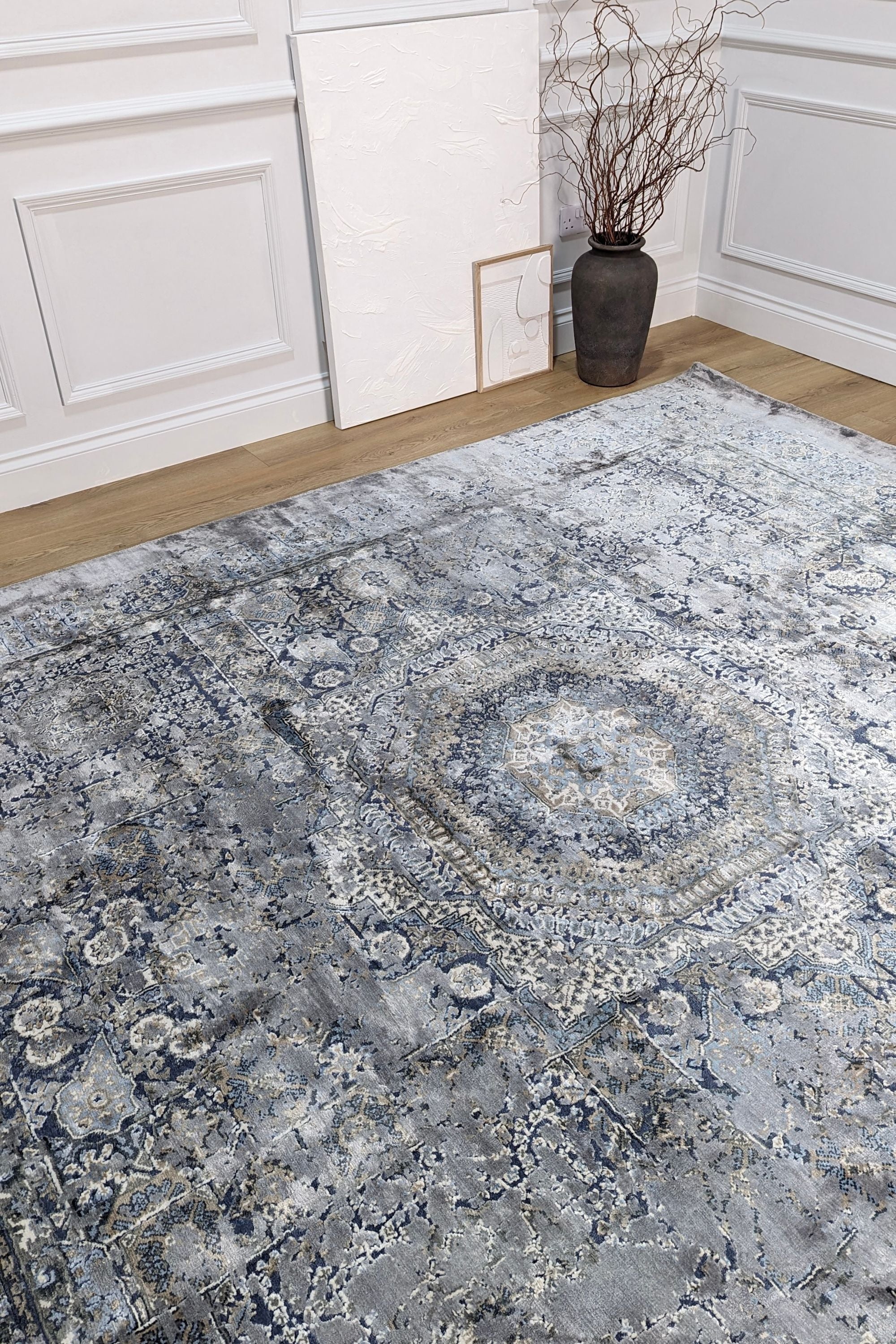 Thar Silken Grey Rug