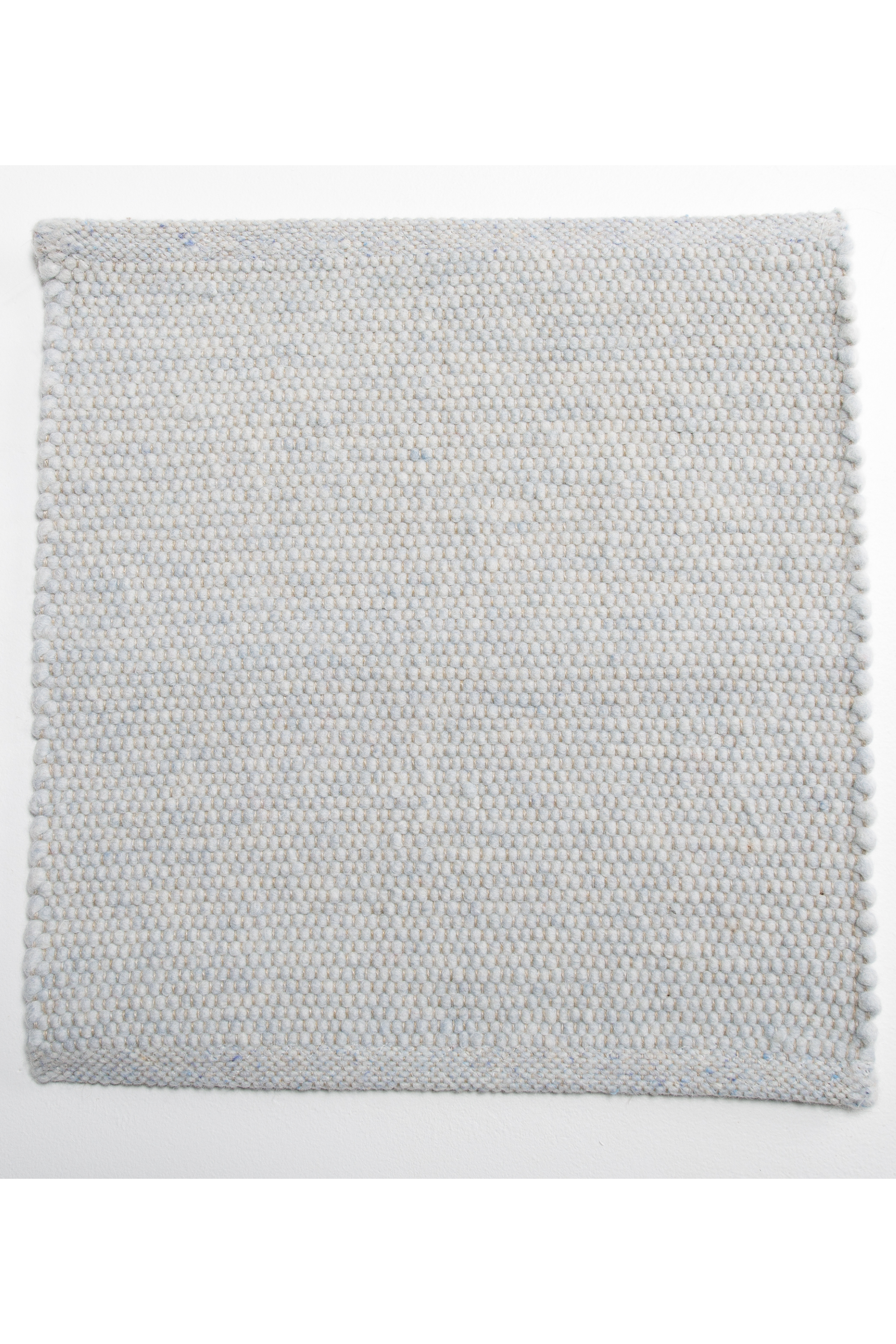 White luxury plain handwoven rug