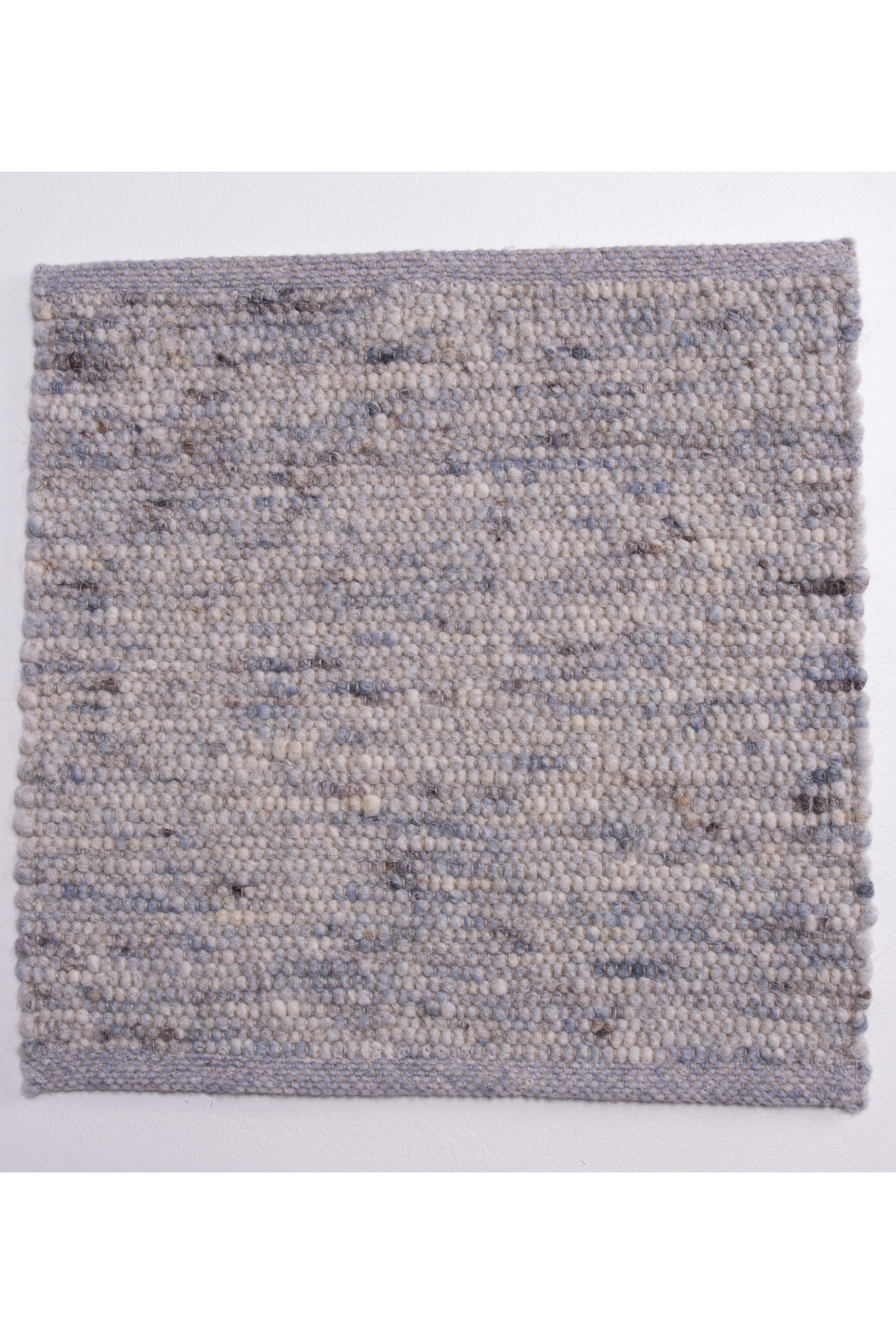 Blue luxury plain handwoven rug