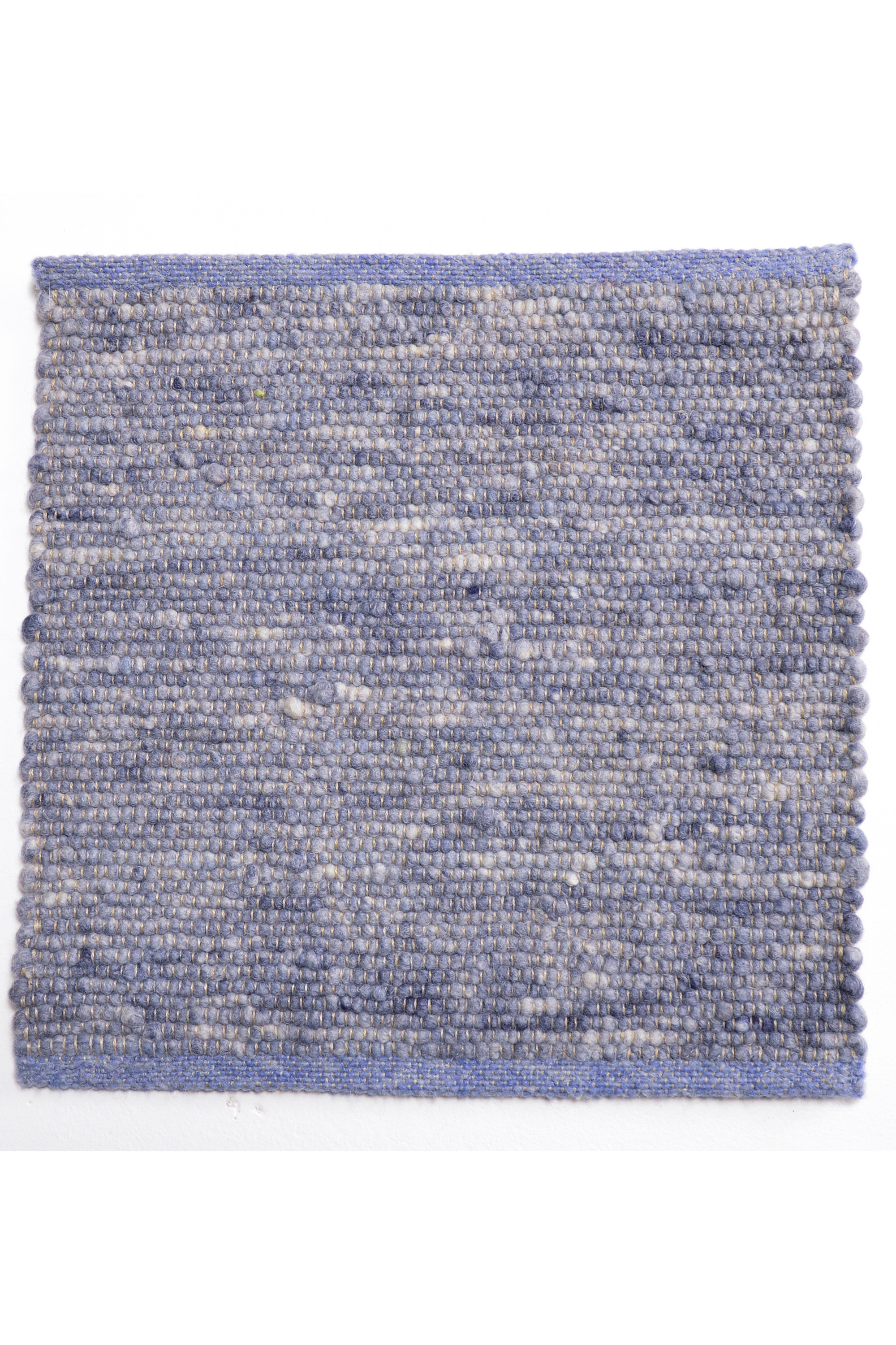 Blue luxury plain handwoven rug