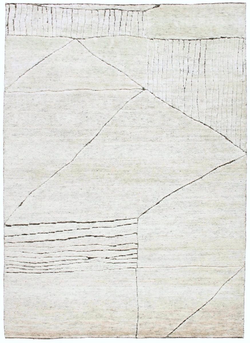 Cream area rug with abstract design