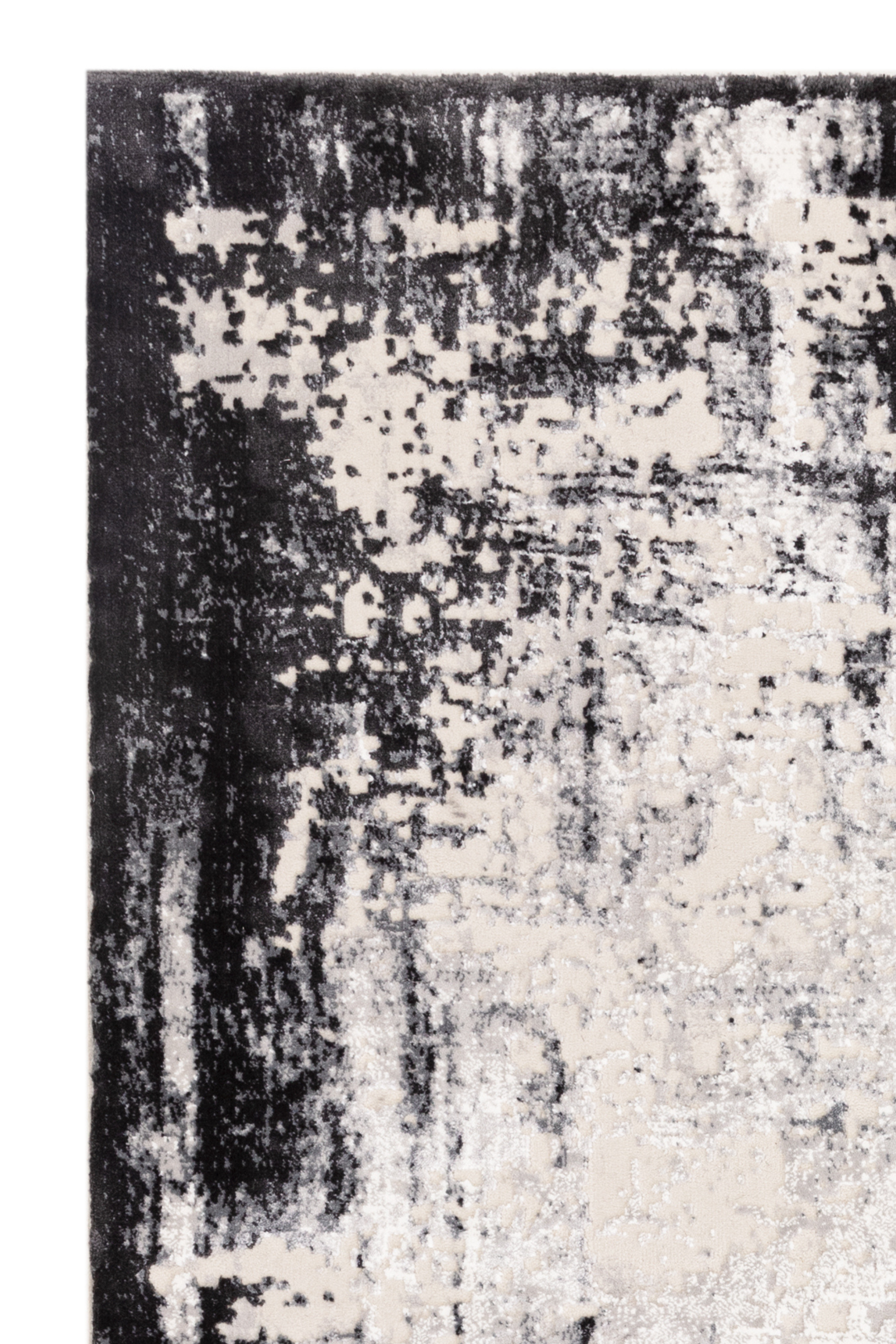 Modern flatweave rug with abstract grey design