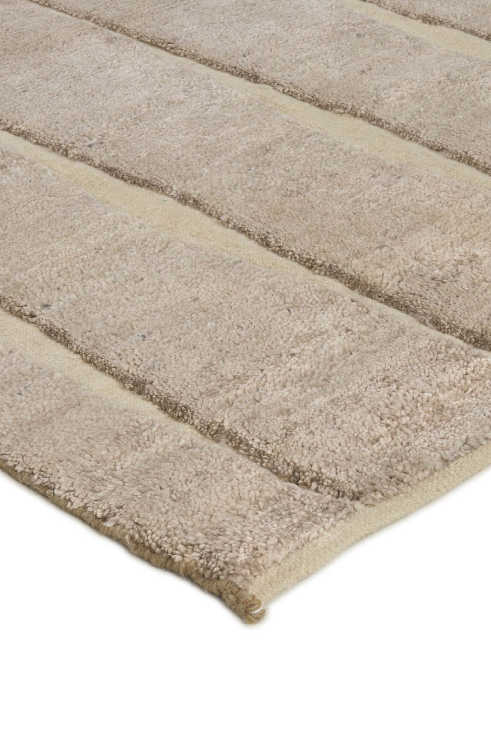 Minimal beige luxury Moroccan style rug