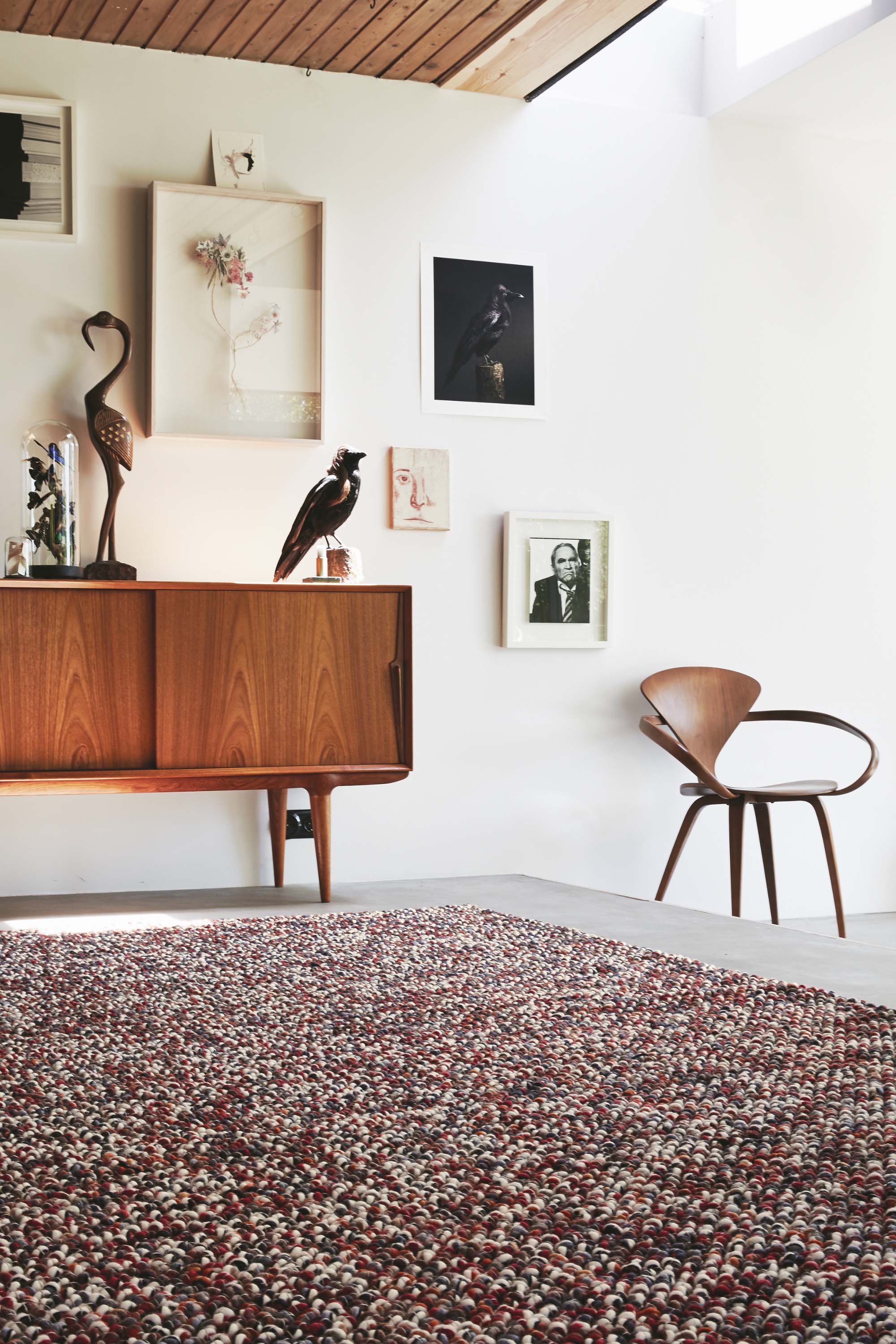 brink and campman red textured wool and jute rug