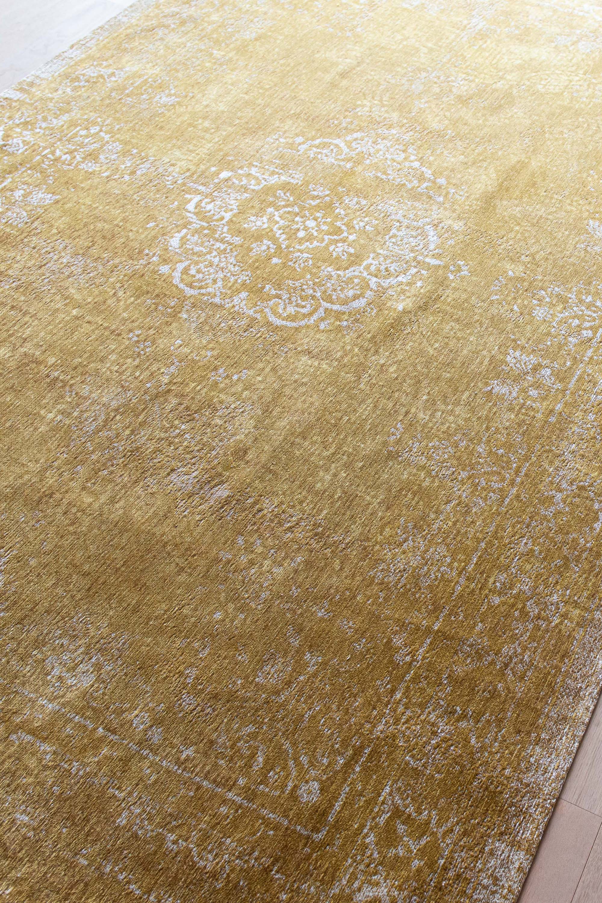 yellow vintage style rug