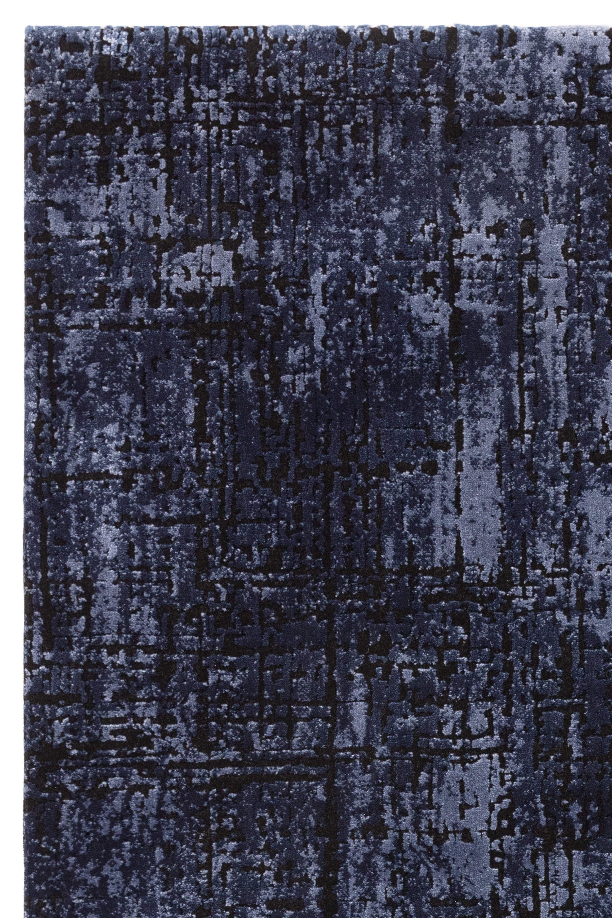 kuza abstract navy area rug