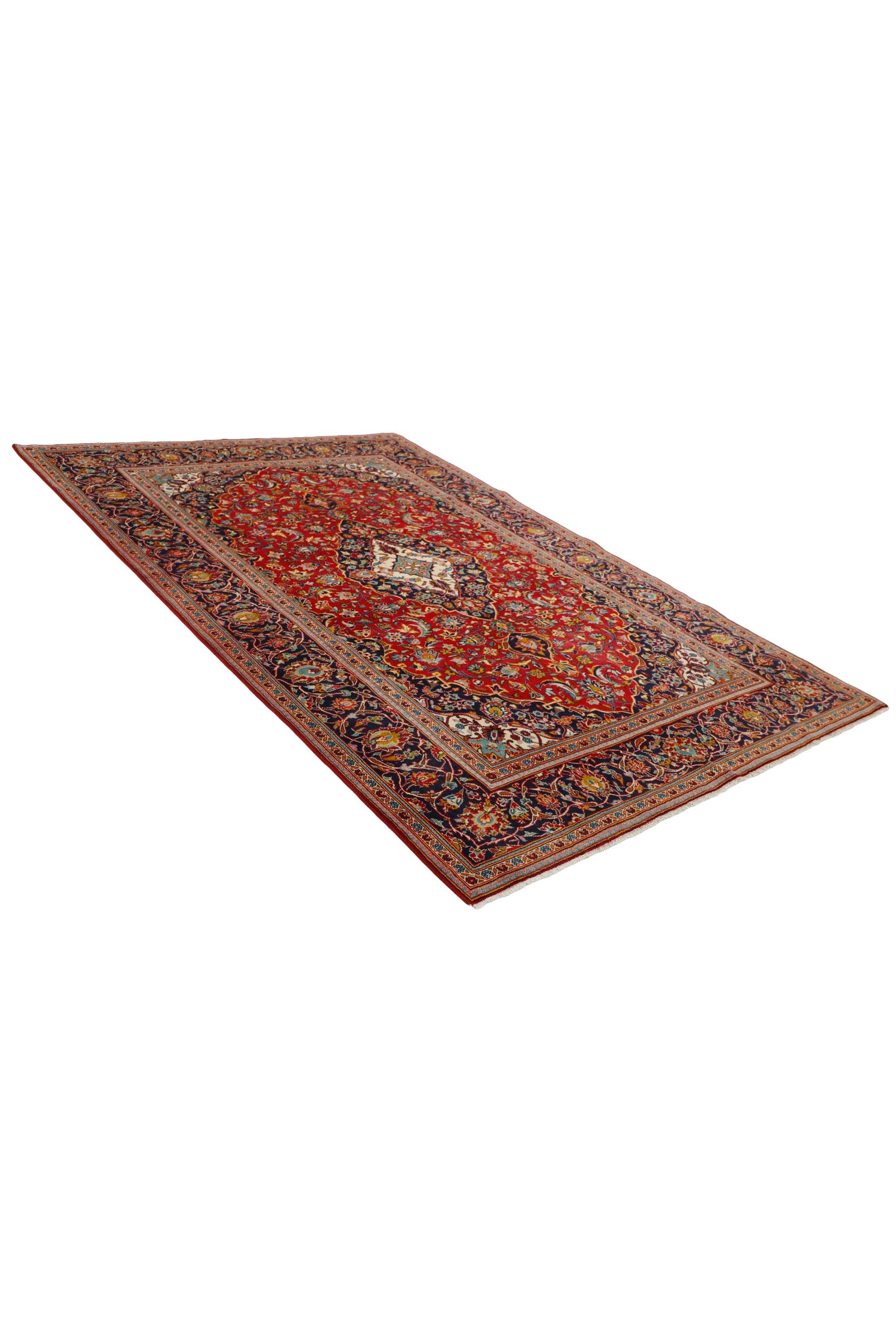 Traditional multicolour Keshan rug