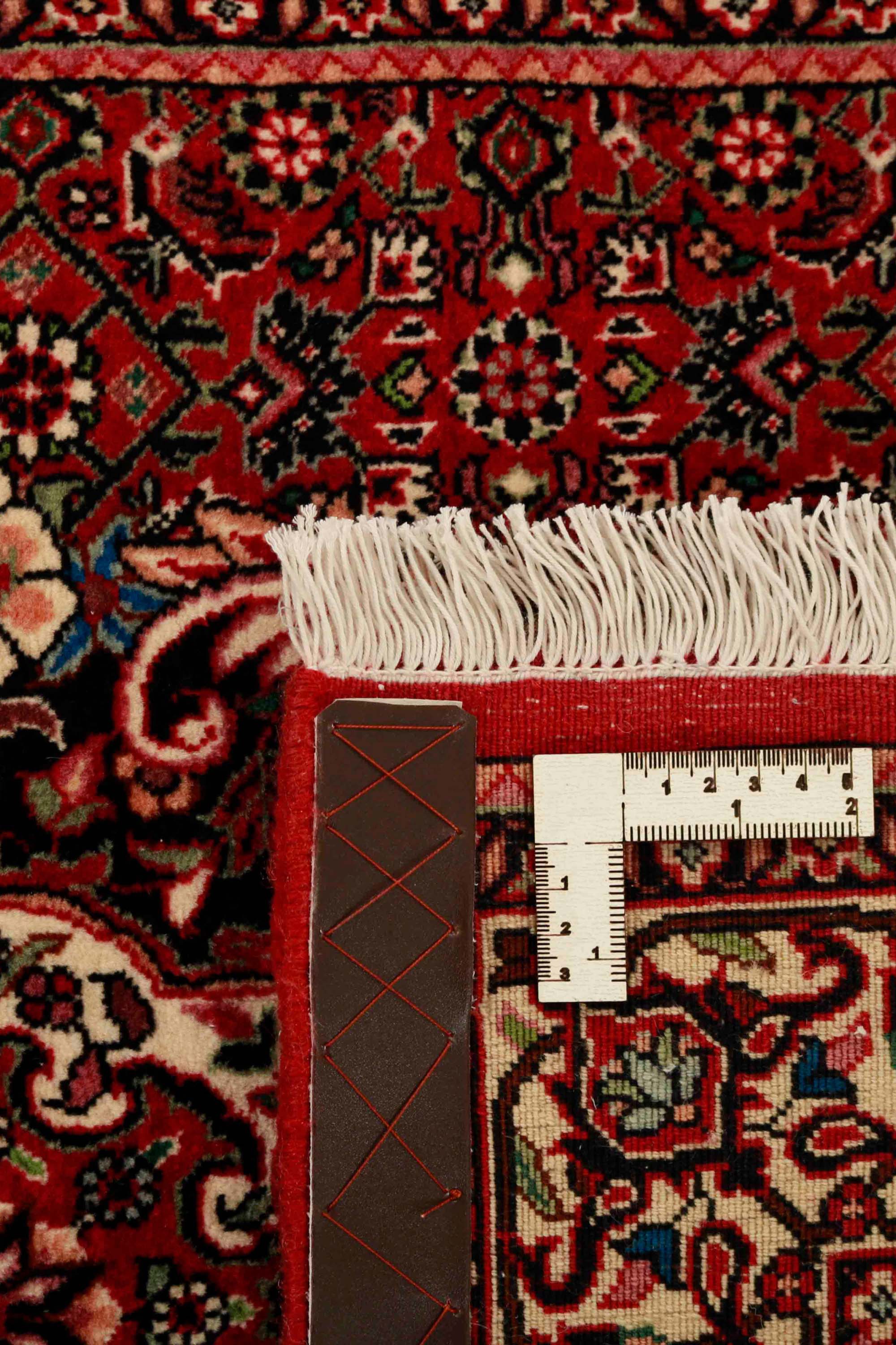 Traditional red bordered Bidjar Runner