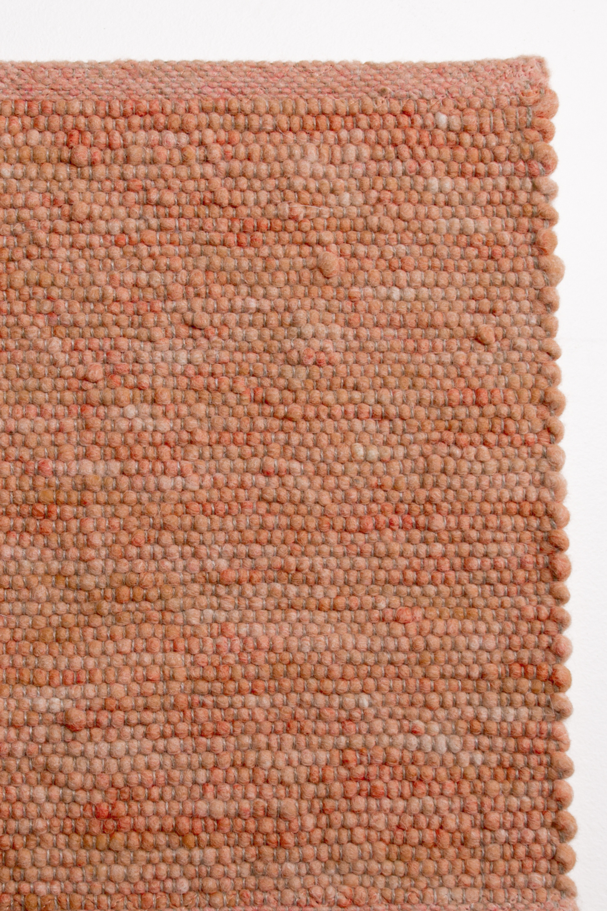 Orange luxury plain handwoven rug