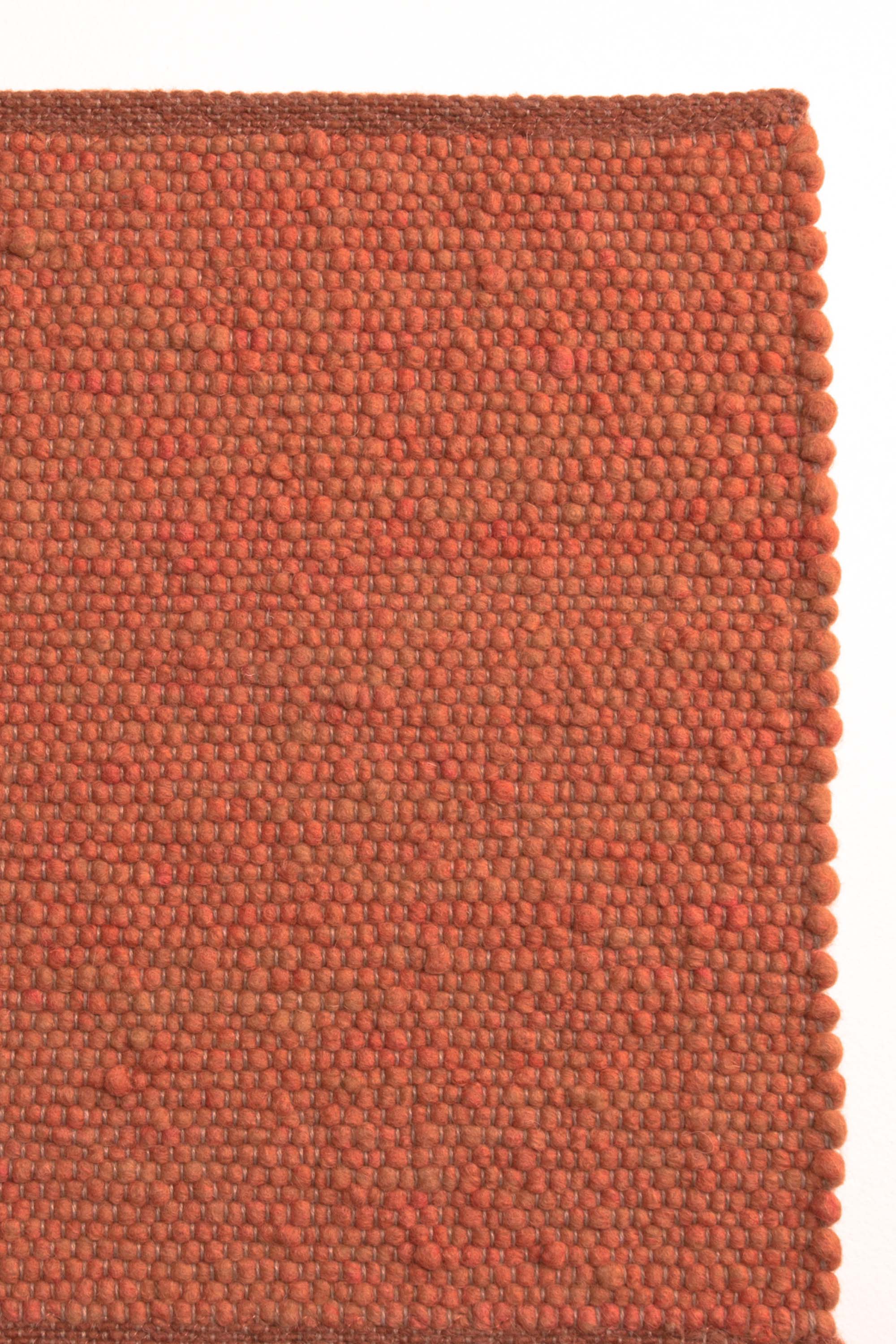 Orange luxury plain handwoven rug