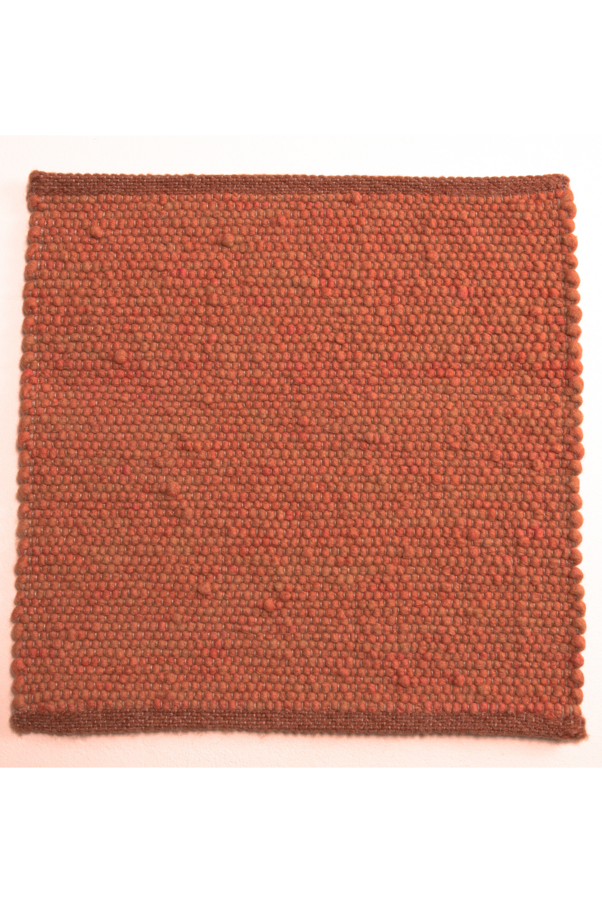 Orange luxury plain handwoven rug