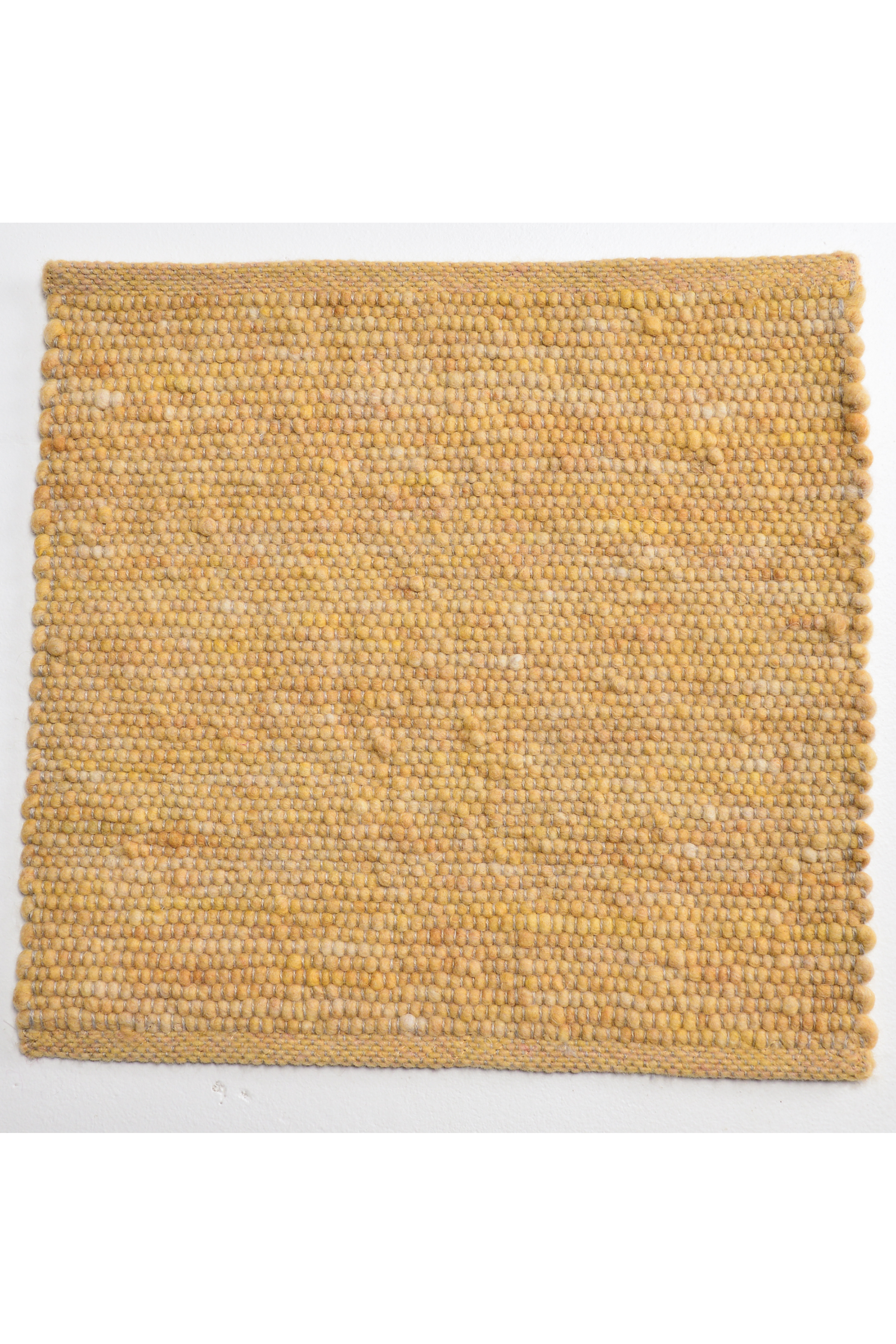 Yellow luxury plain handwoven rug