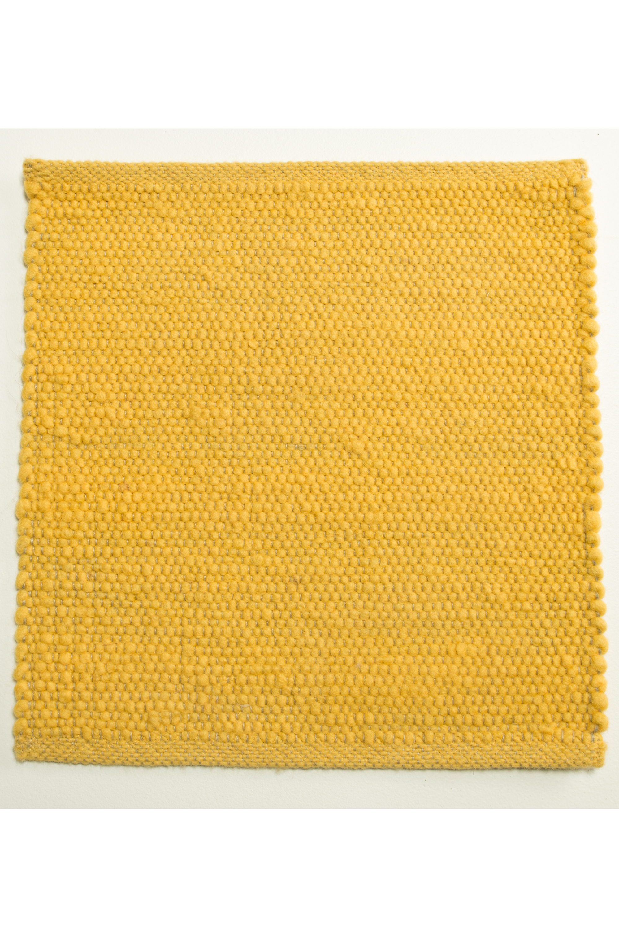 Yellow luxury plain handwoven rug