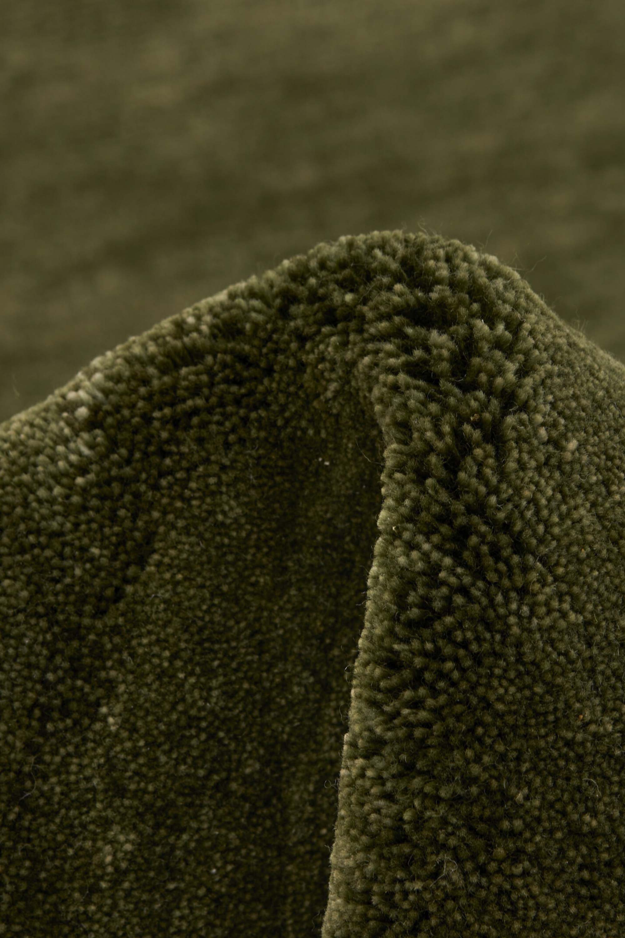 Luxury modern abstract rug in green tones