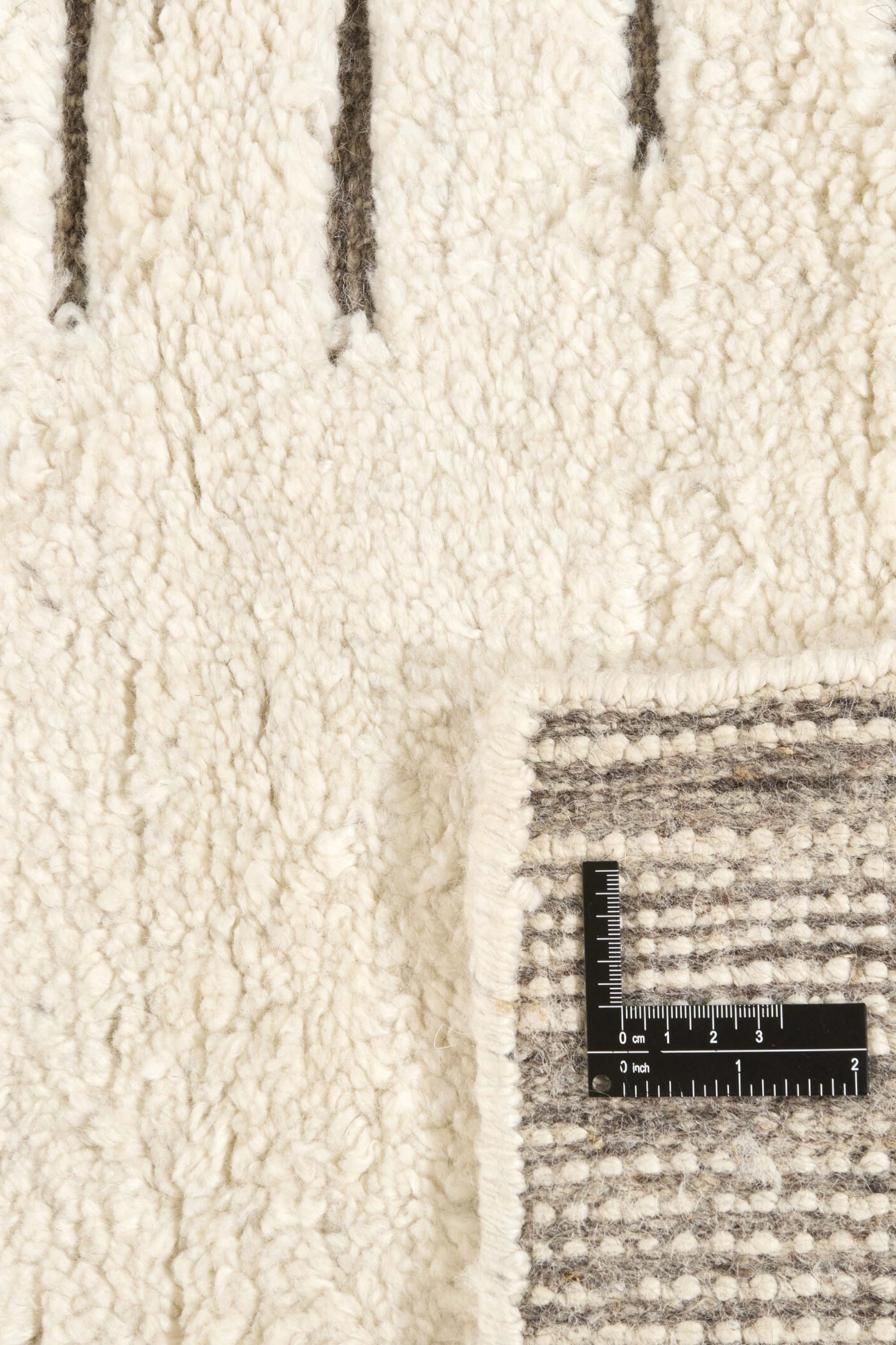 Minimal cream luxury Moroccan style rug