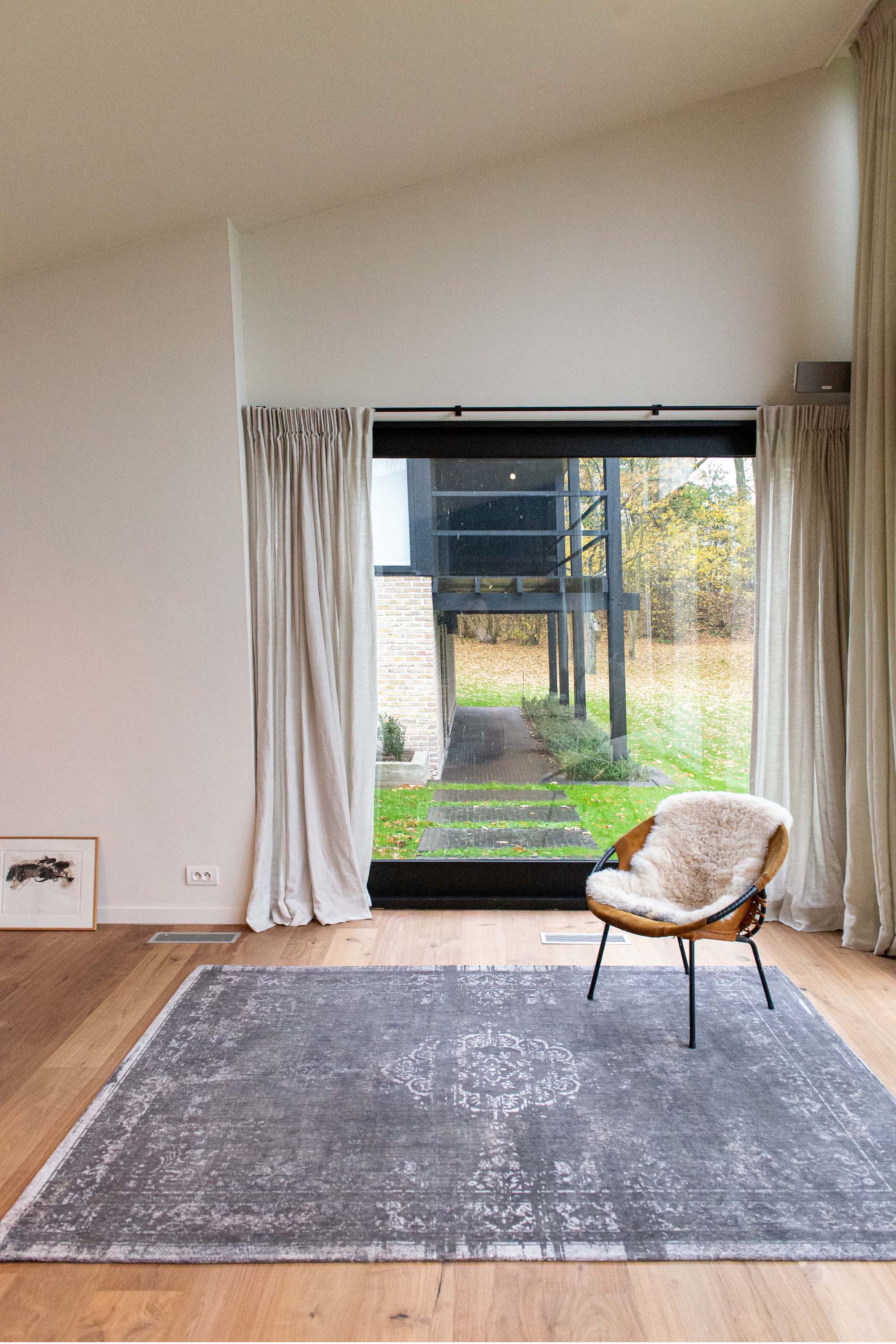 grey vintage style rug