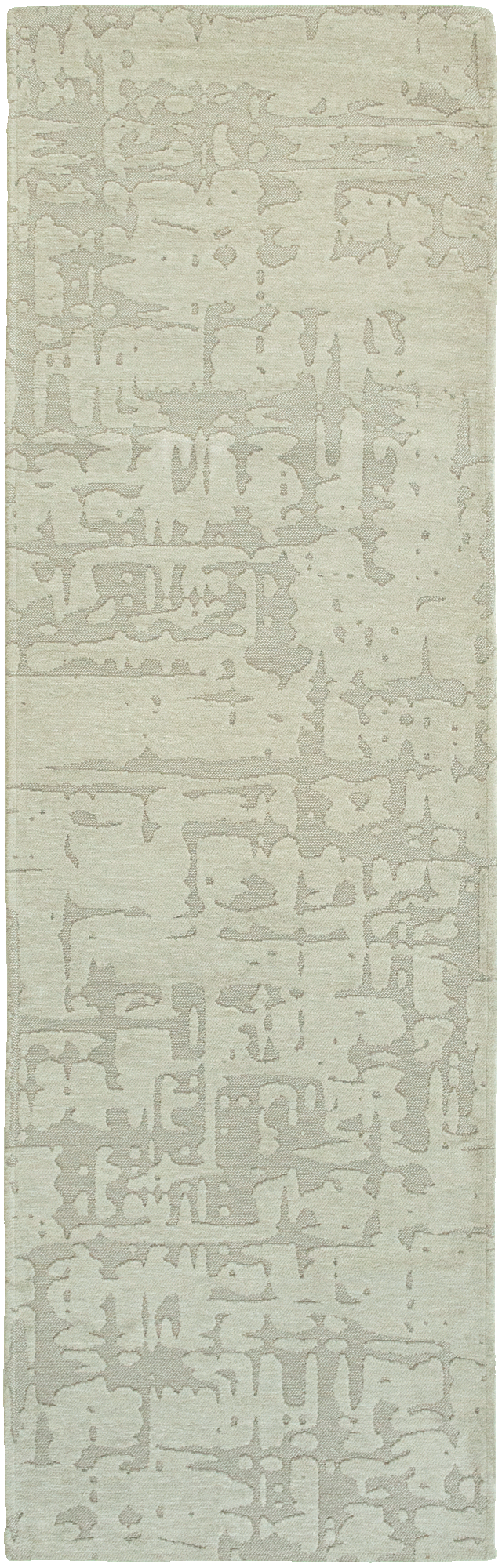 Beige flatweave runner rug with subtle, organic pattern