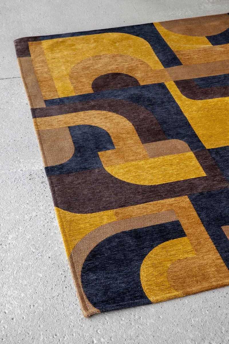 navy and brown