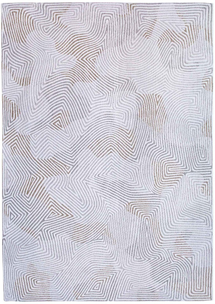 cream flatweave area rug with organic, textured pattern
