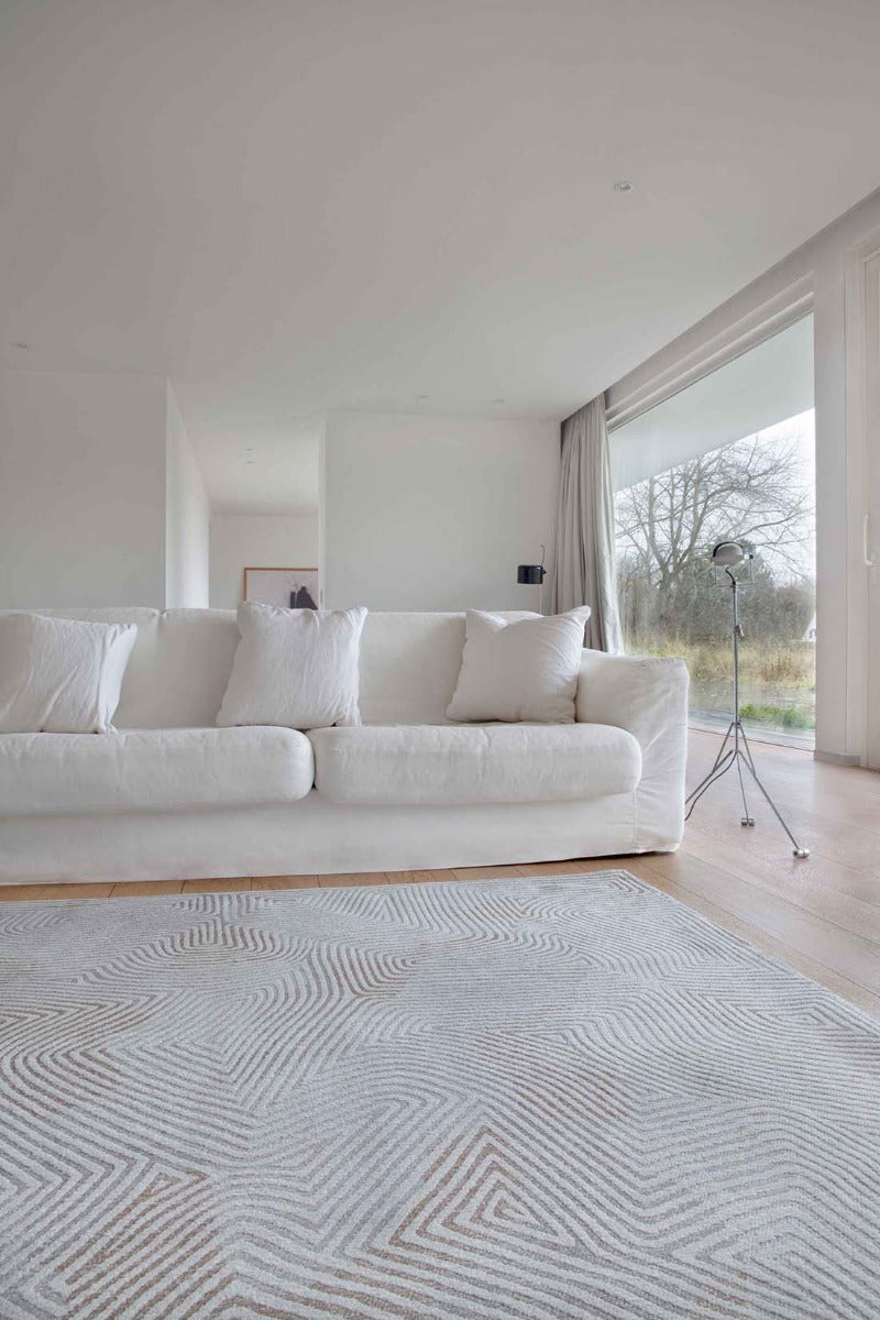 cream flatweave area rug with organic