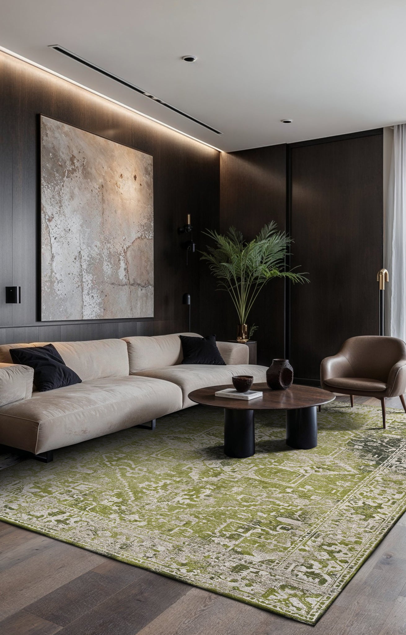 Antiquarian Olive Tabriz Wood 9645