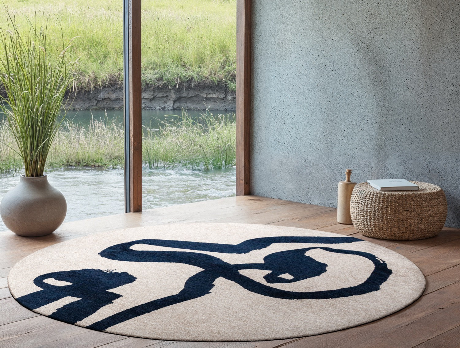 Craft Sea Ribbon Round Ink 9849