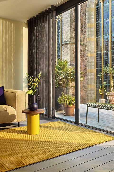 yellow modern indoor outdoor polyethylene rug